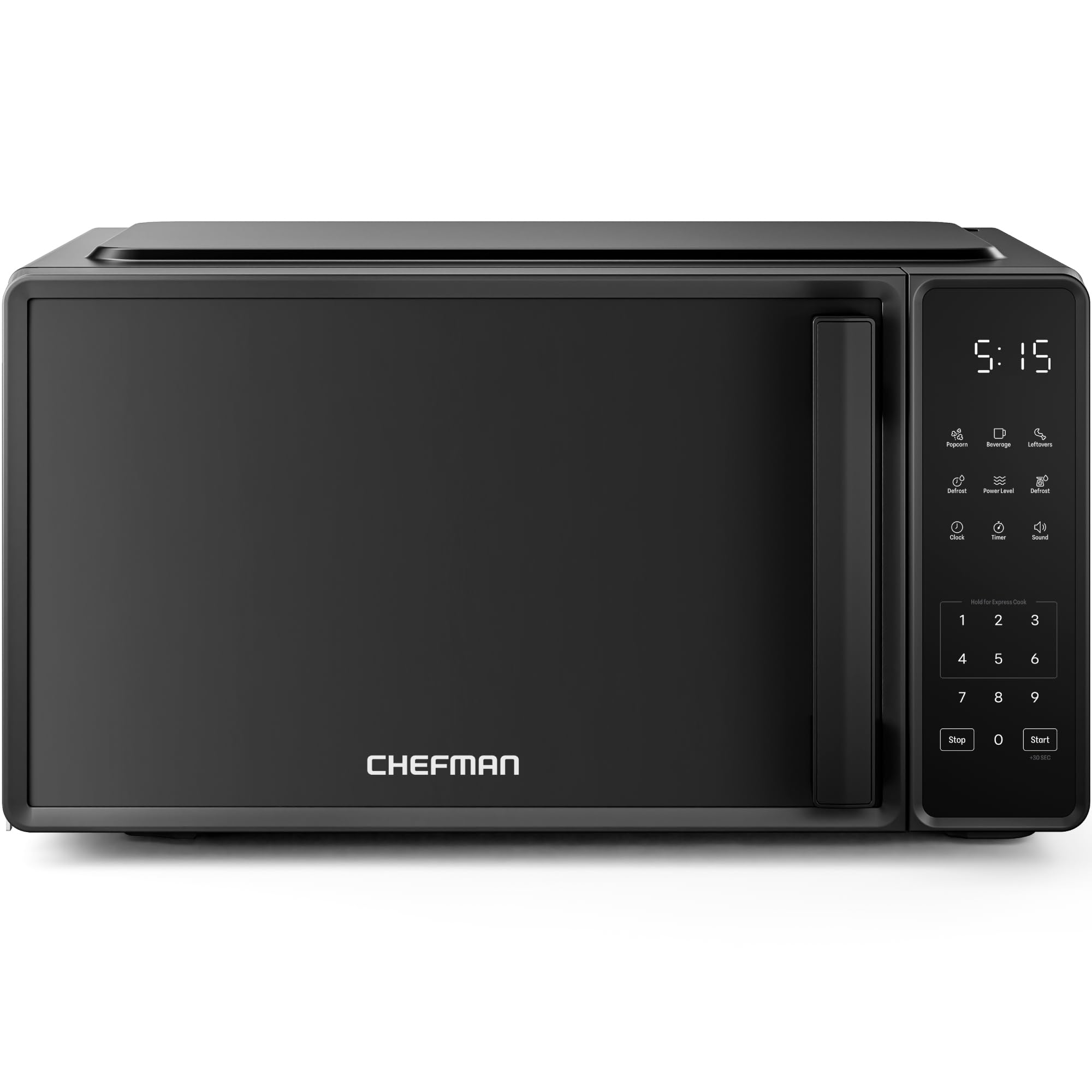 Chefman Countertop Microwave Oven 0.7 Cu. Ft., 700 Watts with 10 Power Levels, 6 Cooking Presets with One-Touch Express
