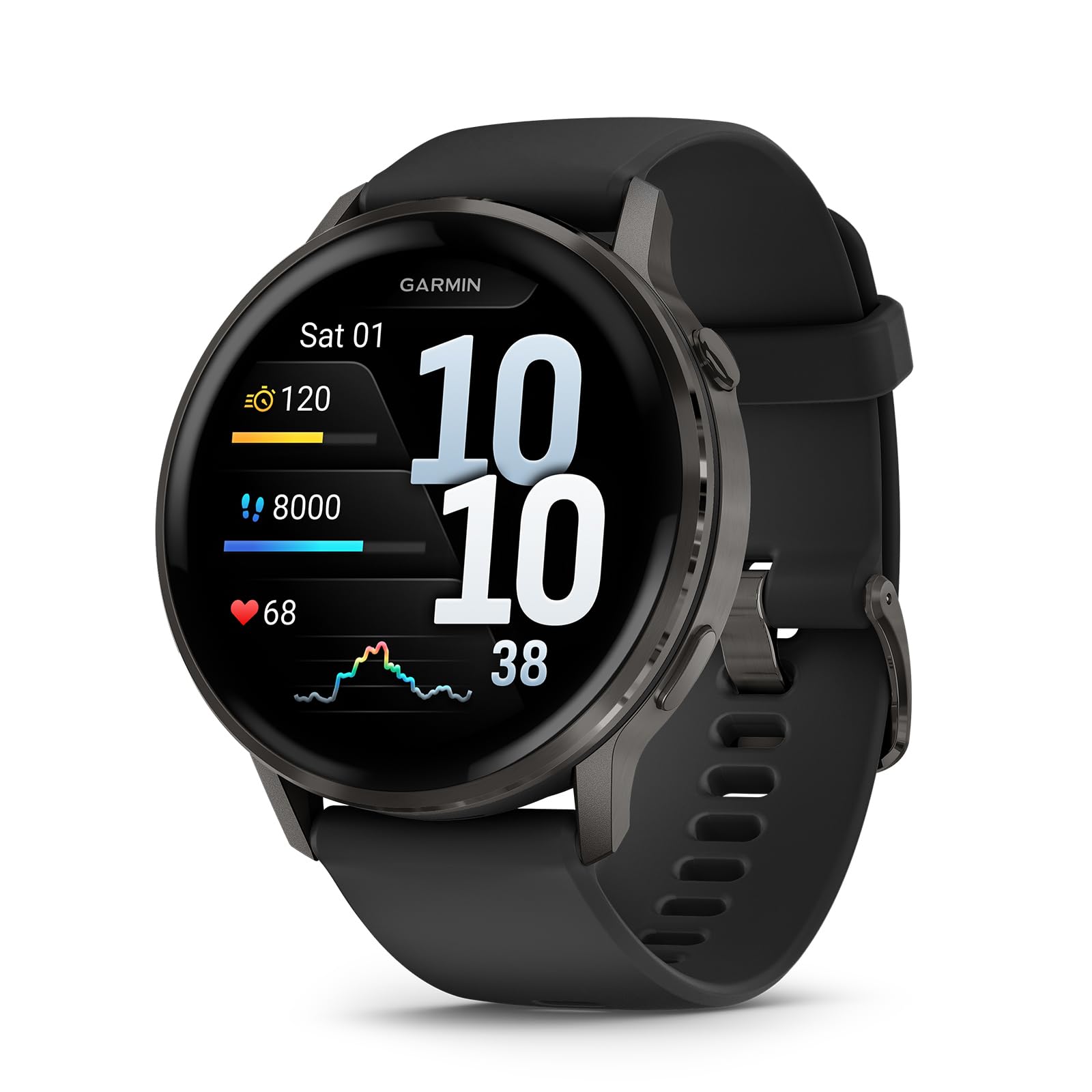 Garmin Venu 4 45mm - GPS smartwatch, AMOLED touchscreen, 24/7 advanced health & fitness tracking, 80+ sports apps, flash