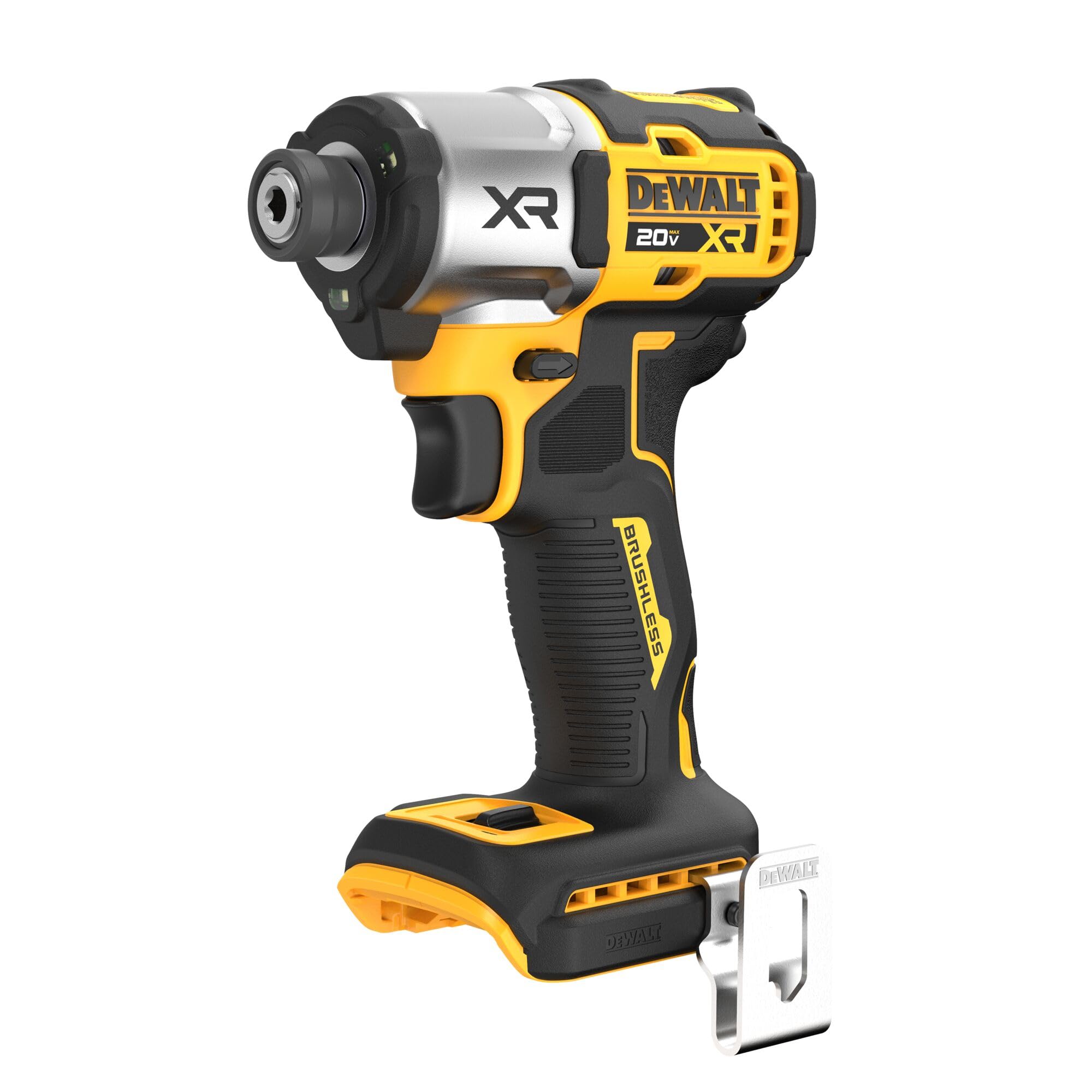 DEWALT 20V MAX XR Impact Driver, 1/4 Inch High Torque Brushless 3 Speed Premium Cordless with LED Li