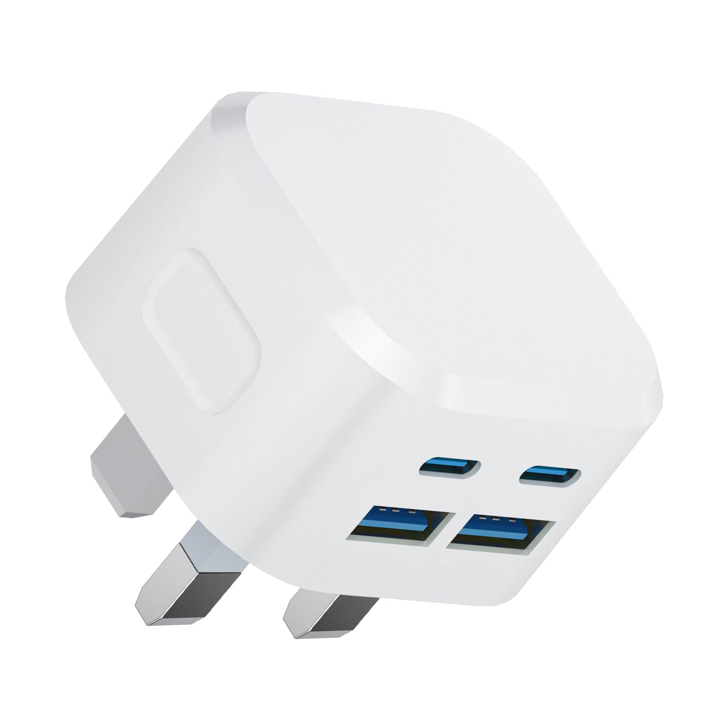 Multi USB and USB C Charger Plug UK Fast Charge,40W Multiple Ports Charging Head Dual Type C Power Adapter i Phone Apple