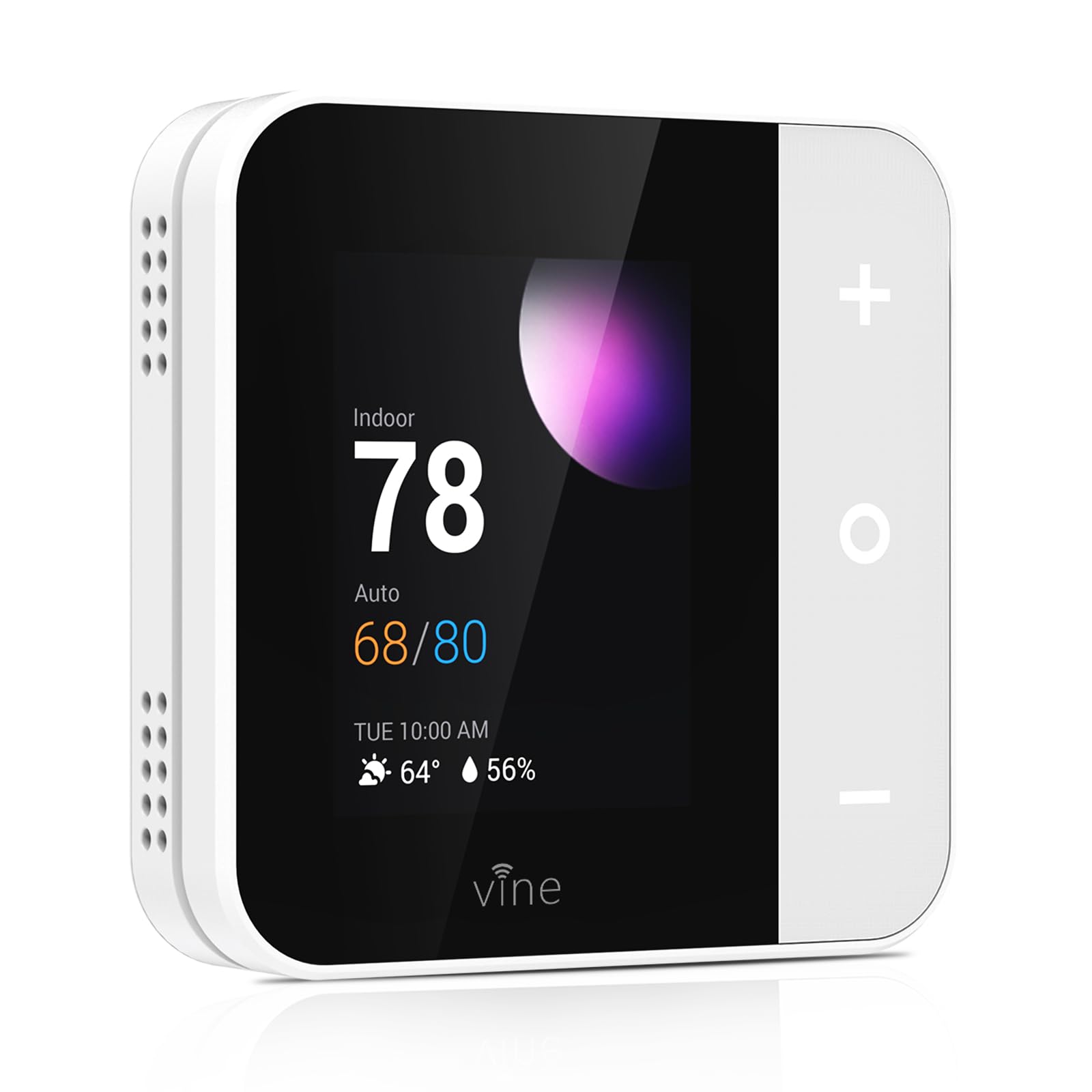 Vine Thermostat for Home with Touchscreen Color Display, WiFi Smart Thermostat Compatible with Alexa and Google Assistan