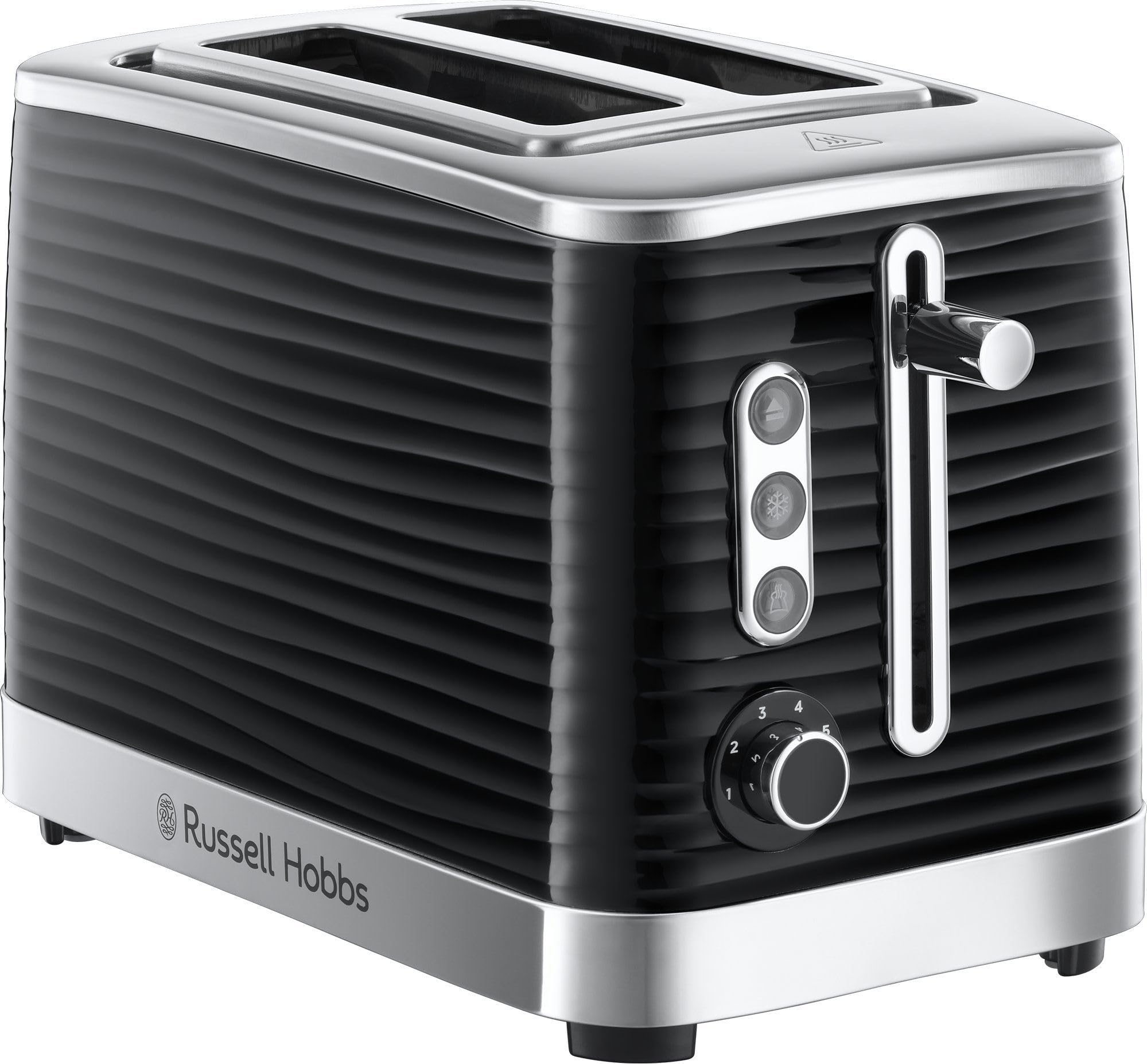 Russell Hobbs Inspire 2 Slice Toaster (Extra wide slots, High lift feature, 6 Browning levels, Frozen/Cancel/Reheat func
