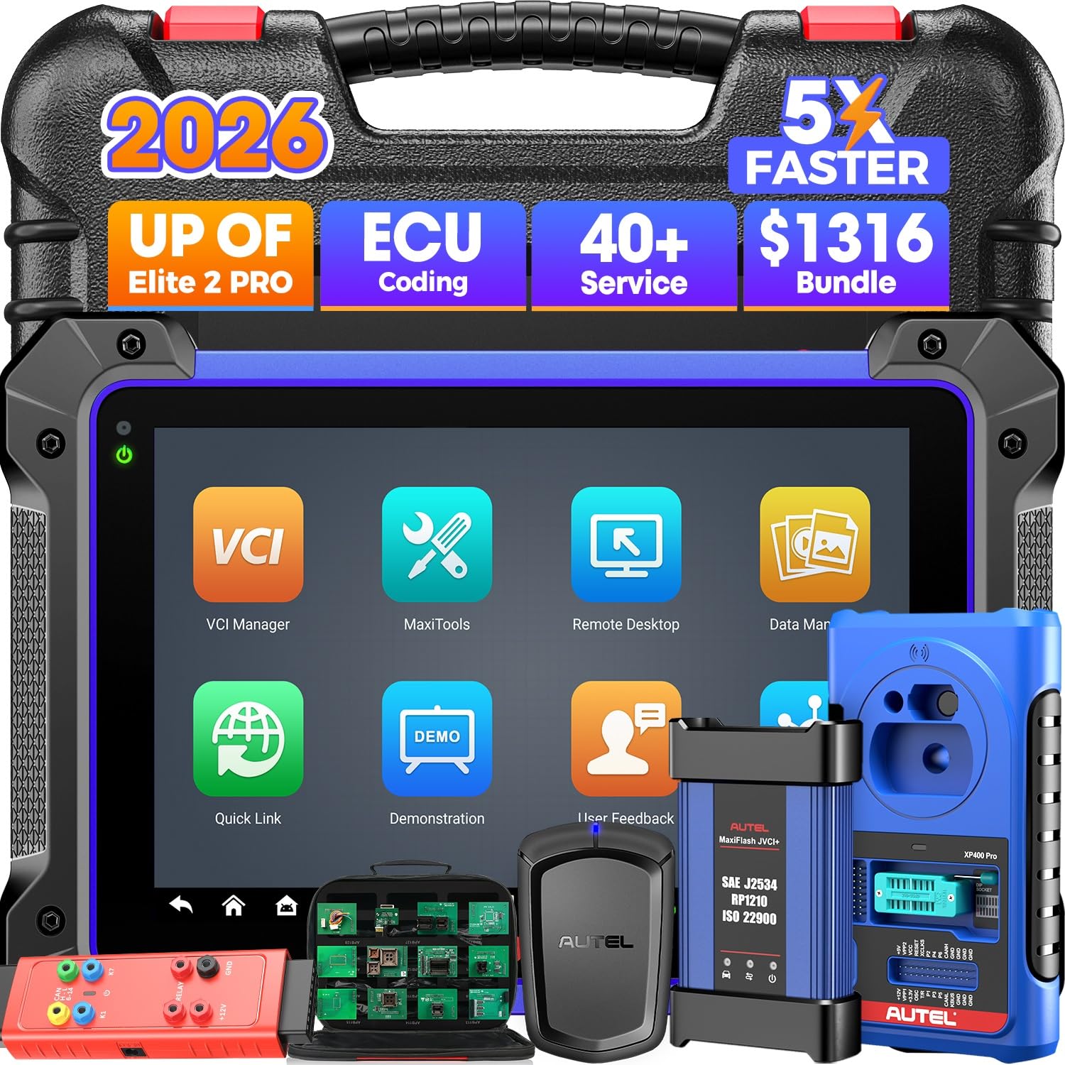 Autel MaxiIM IM608 PRO 2 Scanner, 2026 IM608 PRO II Automotive Diagnostic Tool with $1316 Bundle, Advanced as Elite II P
