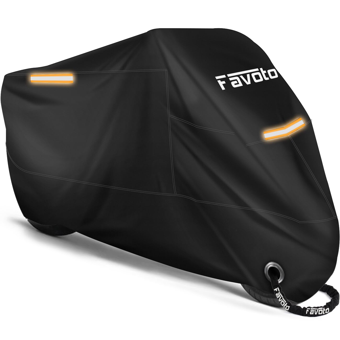 Favoto Motorbike Cover Waterproof Motorcycle Cover Outdoor Oxford Fabric XXL Indoor UV Protection Du