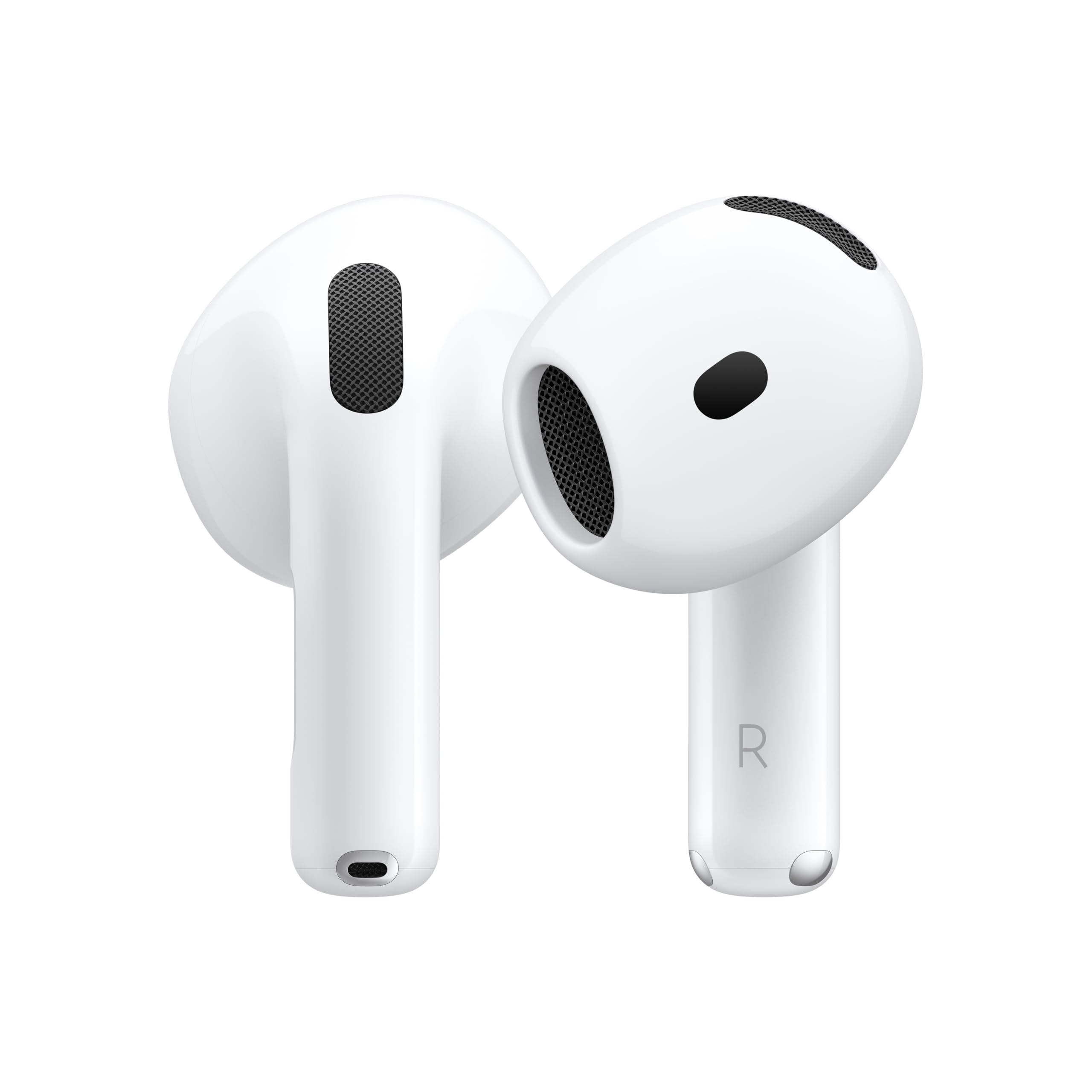 Apple AirPods 4 Wireless Earbuds, Bluetooth Headphones, Personalized Spatial Audio, Sweat and Water Resistant, USB-C Cha