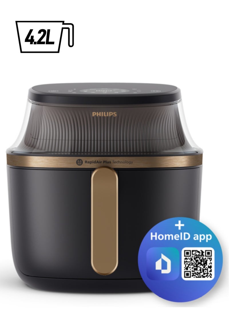 Philips Airfryer L - See-through Cooking Window, 16 Cooking Functions, Touchscreen, RapidAir Plus Technology, 4.2 L 1400