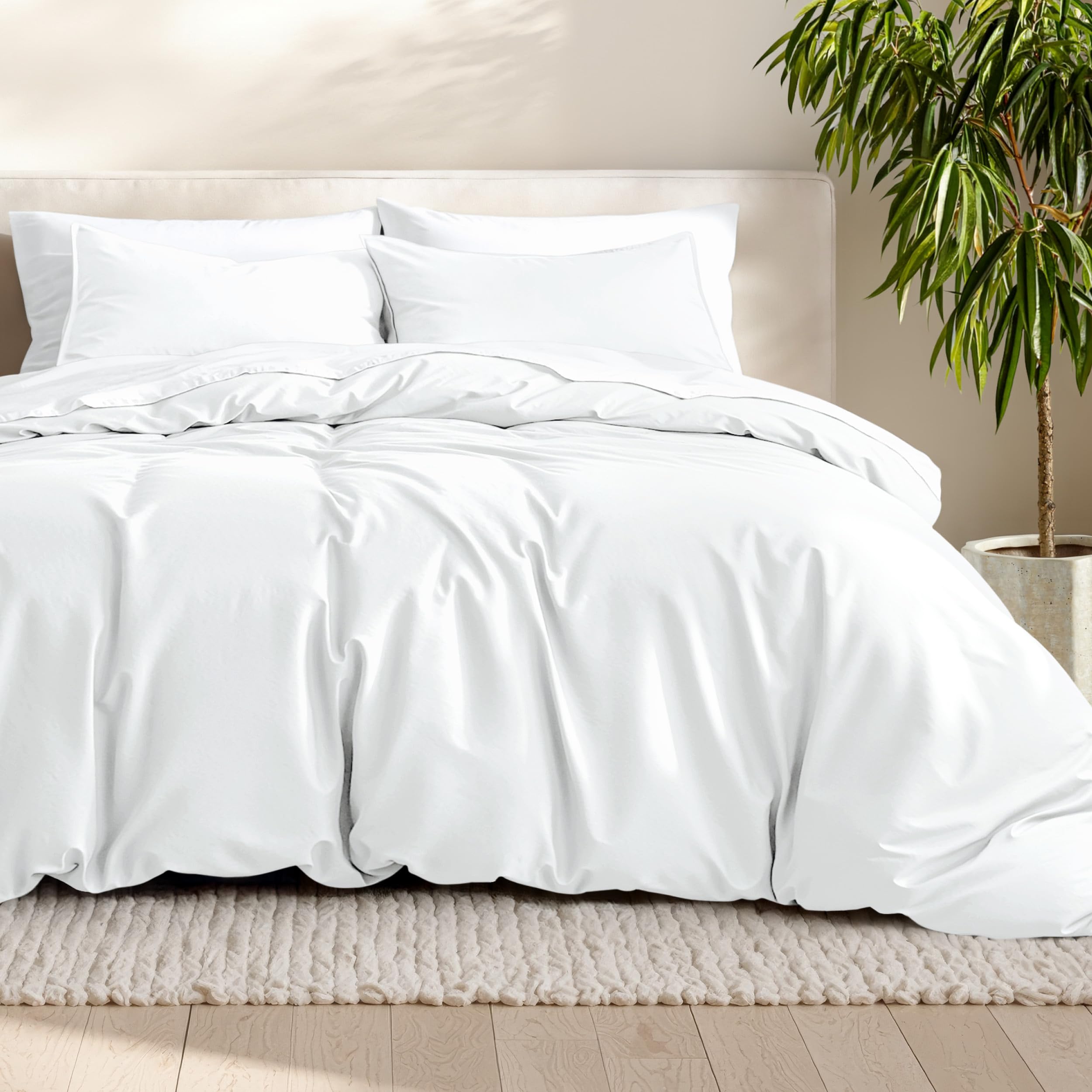 Bare Home Bedding Duvet Cover Oversized King Size - Premium 1800 Super Soft Collection - Lightweight