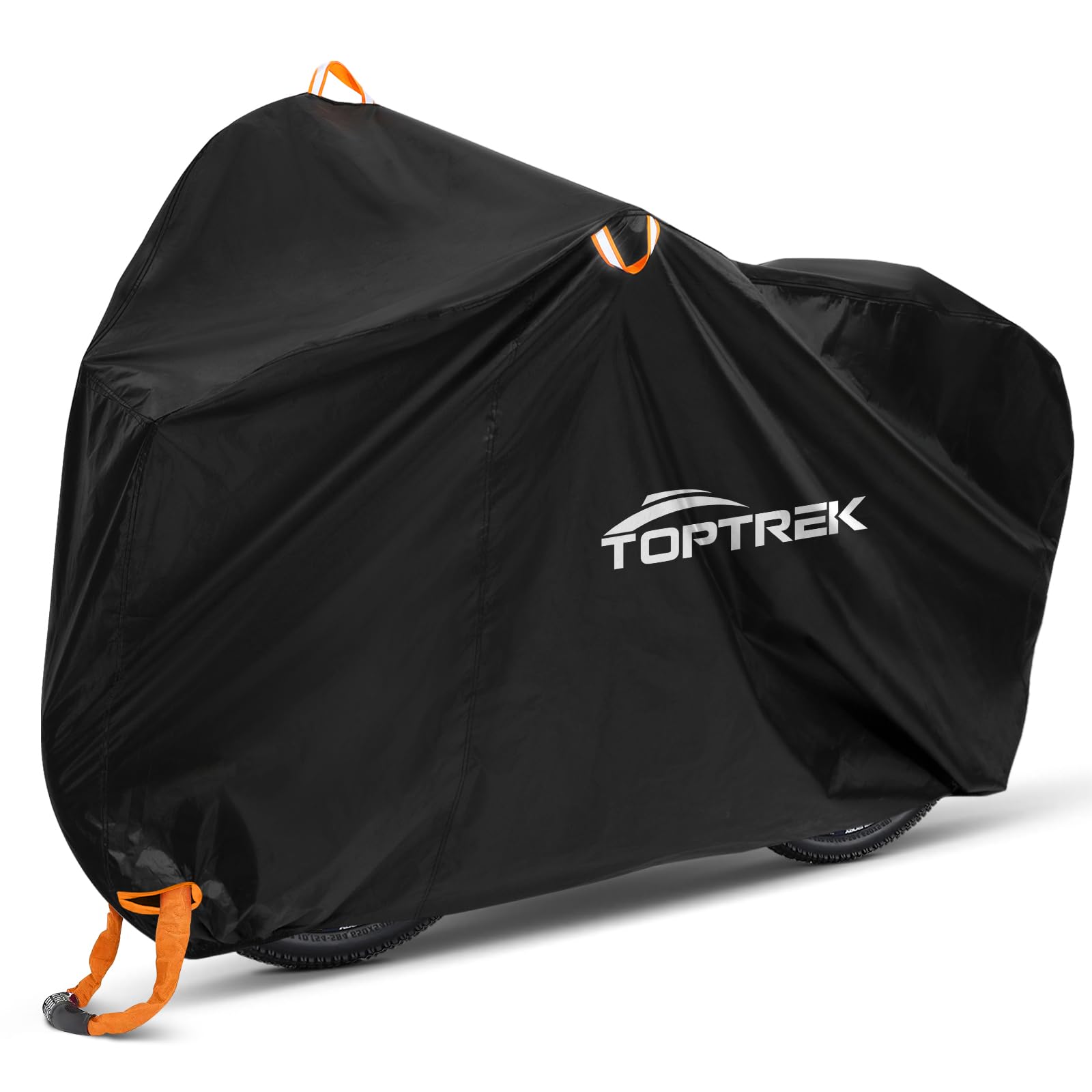 toptrek Bike Cover, 210D Bike Covers for Outside Storage with Lock Holes, 200 x 110 x 70cm Bicycle C