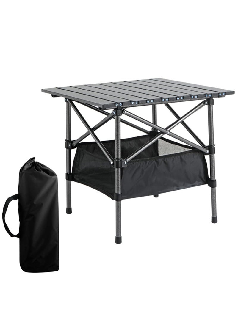 WALALLA Outdoor Folding Portable Picnic Camping Table Easy Carry Folding Table with Storage Bag Heav
