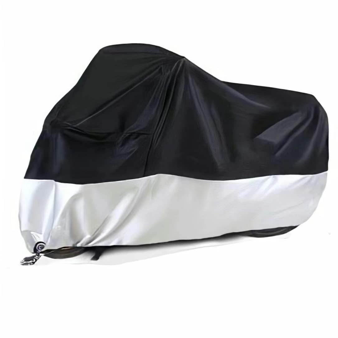Motorcycle Covers, Outdoor Waterproof Motorbike Covers with Lock-Holes & Storage Bag, Fits up to 96.
