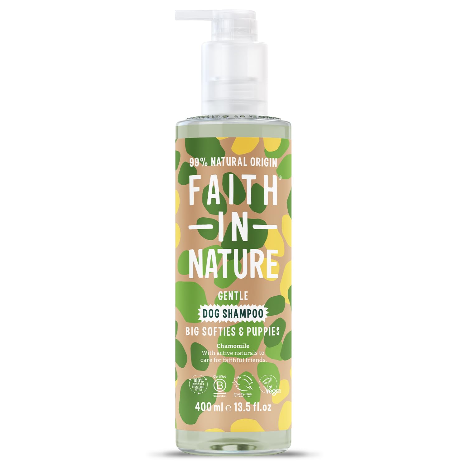 Faith In Nature Natural Chamomile Dog Shampoo, Vegan & Cruelty Free, No SLS,Silicones or Parabens, Gentle, For Sensitive