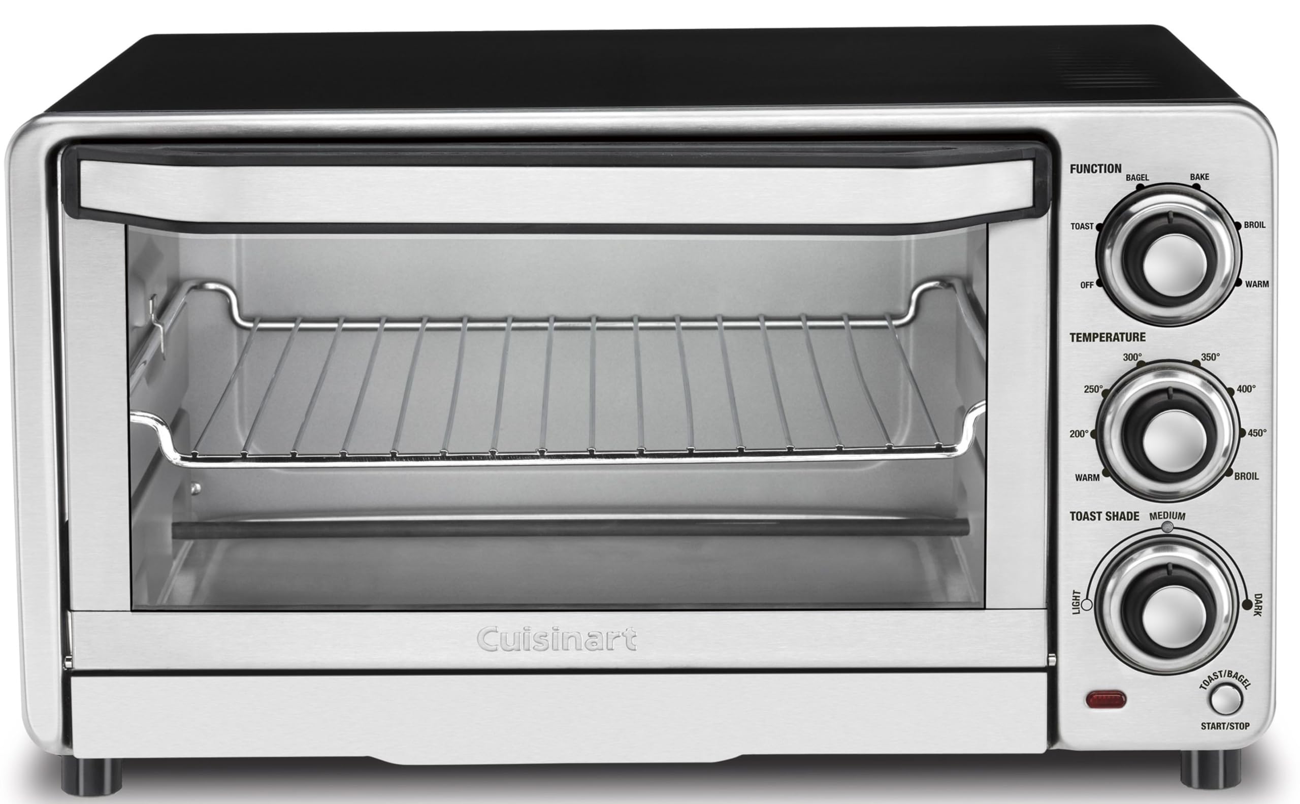Cuisinart Custom Classic Toaster Oven Broiler, 1800 Watt Countertop Toaster Oven to Bake, Broil, and Toast, Non-Stick In