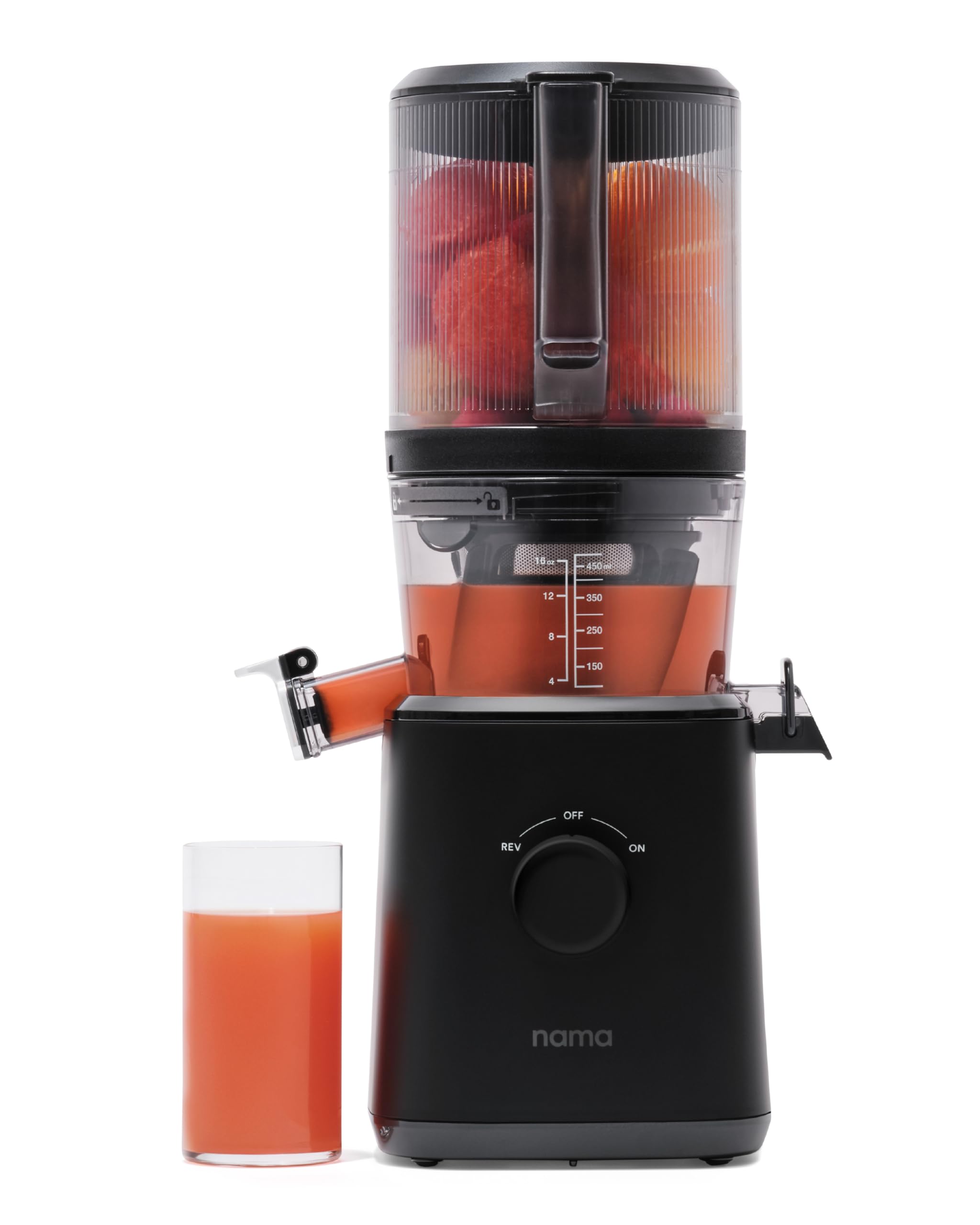 Nama J2 Cold Press Juicer – Self Feeding for Hands-Free Operation with Wide Mouth Hopper for Whole Recipe Loading, Zero