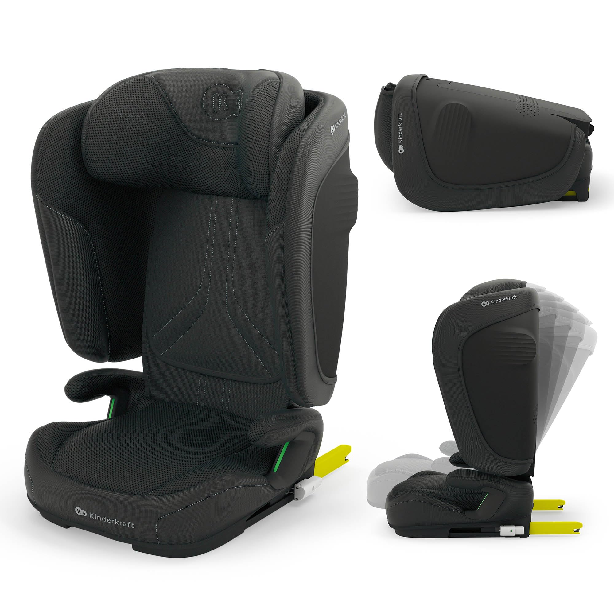 Kinderkraft UNITY2 Car Seat I-Size 100-150 cm, Child Seat with Isofix up to 12 Years, Safety Systems, Easy to Clean, Bre
