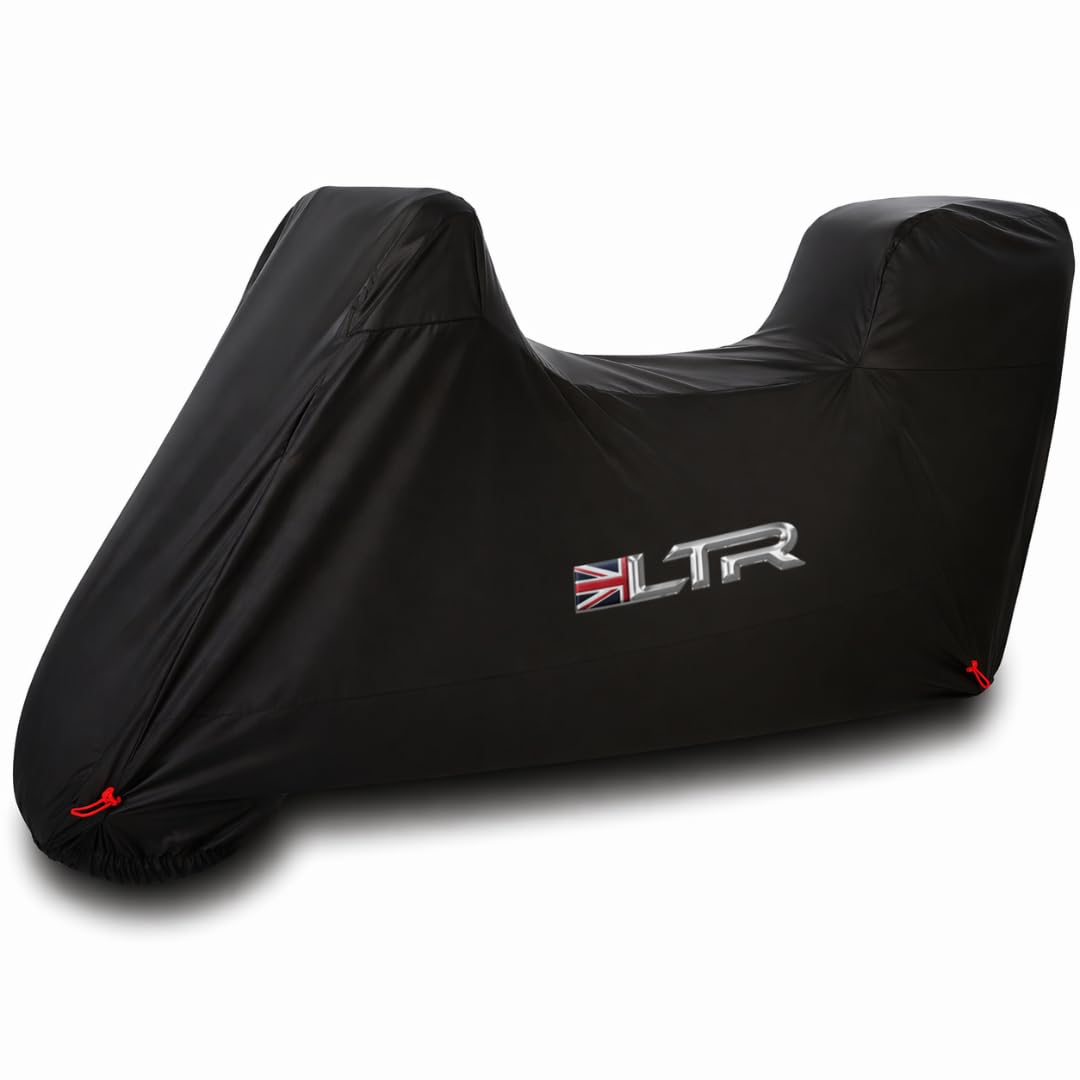 XXL Motorbike Cover Top Box by LTR | 300D Waterproof Rain Motorcycle Covers for Outdoor Scooter Moped Storage | Thicker