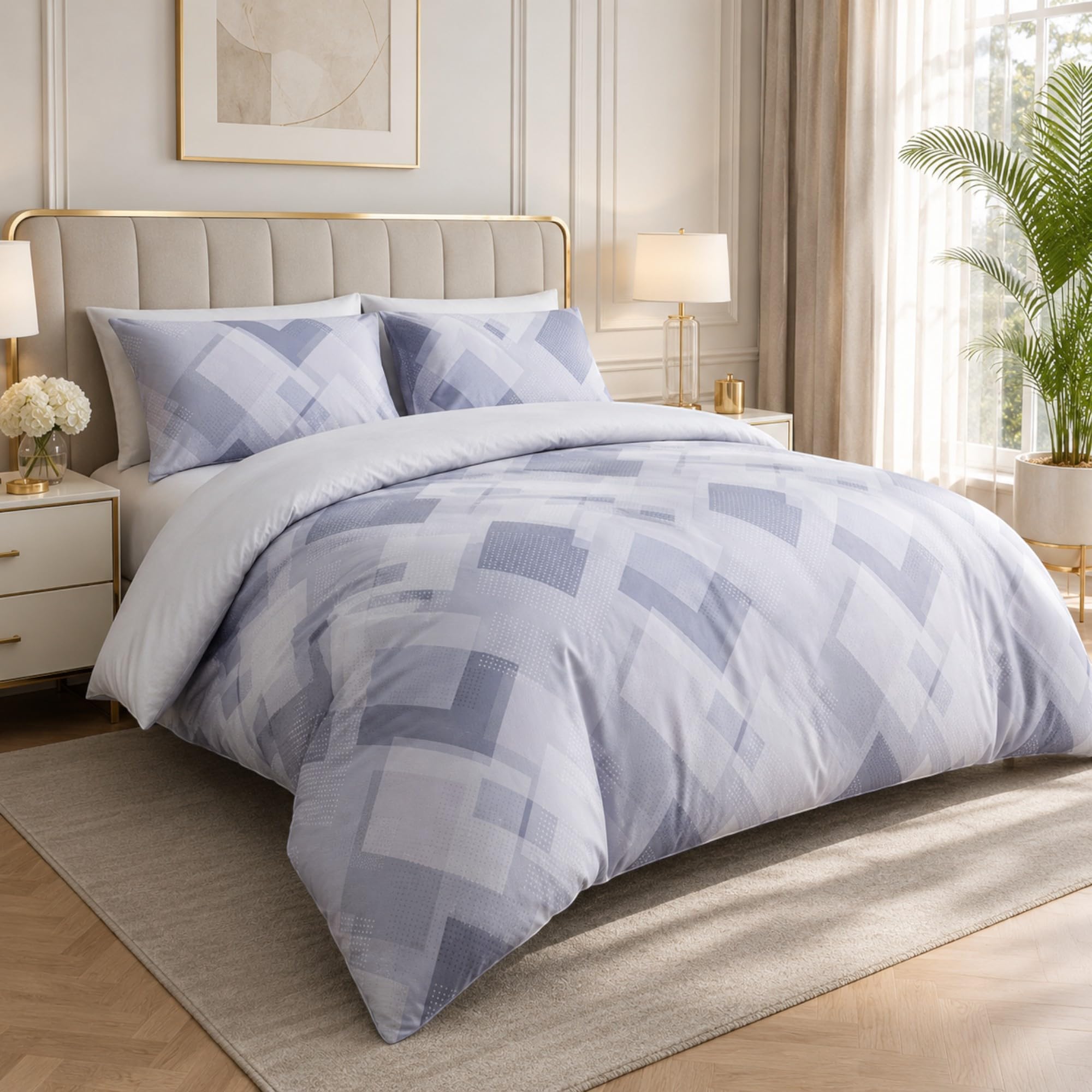 Grace Double Duvet Set Premium Brushed Microfiber Duvet Cover Double Ultrasoft Hypoallergenic Quilt Cover Non Iron Luxur