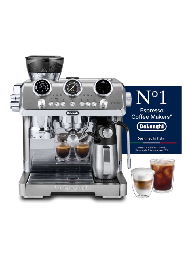 De'Longhi La Specialista Maestro EC9885.M, Espresso Pump Coffee Machine with Cold Extraction Technology, Professional Mi
