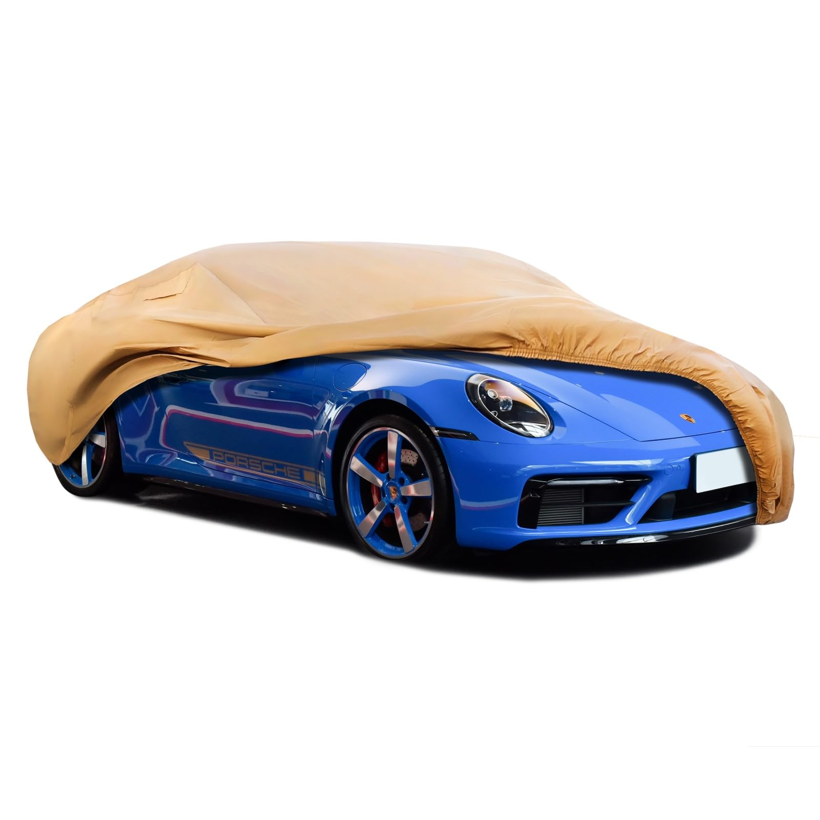 Heavy Duty Outdoor Car Cover Custom Fit for Porsche 911,Windproof All Weather Waterproof Sun Rain UV Dust Snow Protectio