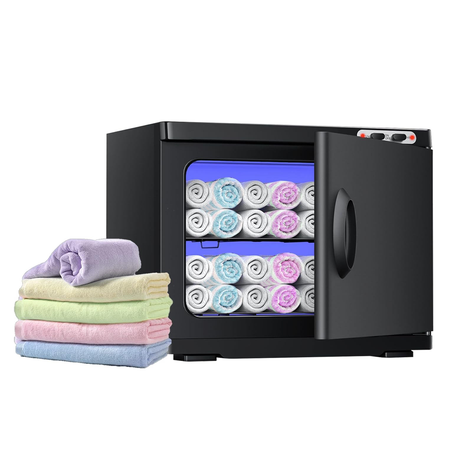 Hot Towel Warmer, 23L Towel Warmer Cabinet with UV Sterilizer, 360° Heating & Fast Heat-Up, Easy to Use for Beauty, Salo