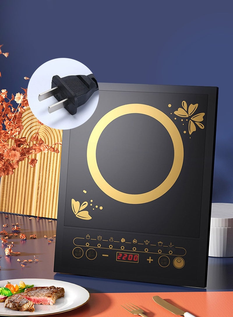 BEIRUI Induction cooktop Infrared induction cooktop 2200W, intelligent temperature control 8 cooking modes, 4-digit LED