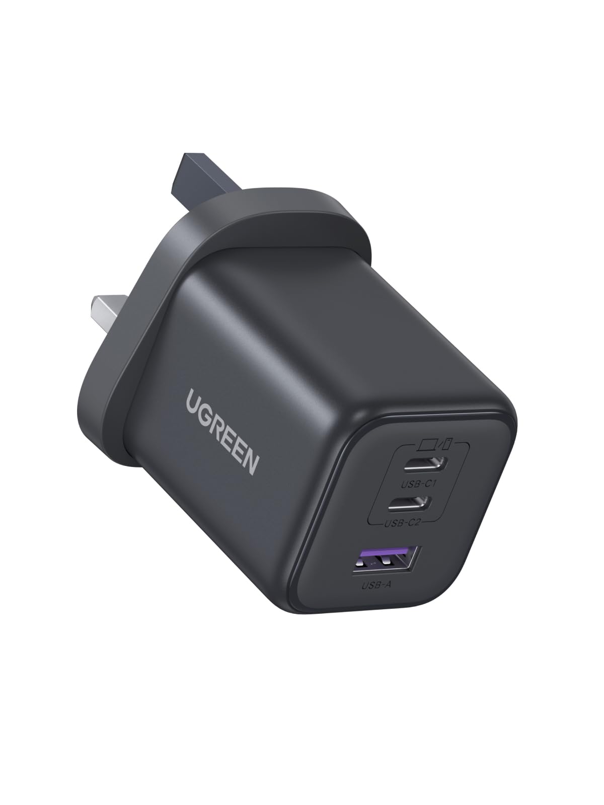 شاحن من يو جرين بمنفذ USB متوافق مع Galaxy S26 و S25 و iPhone 17 و iPad Air بثلاثة منافذ بقوة 45.0 و