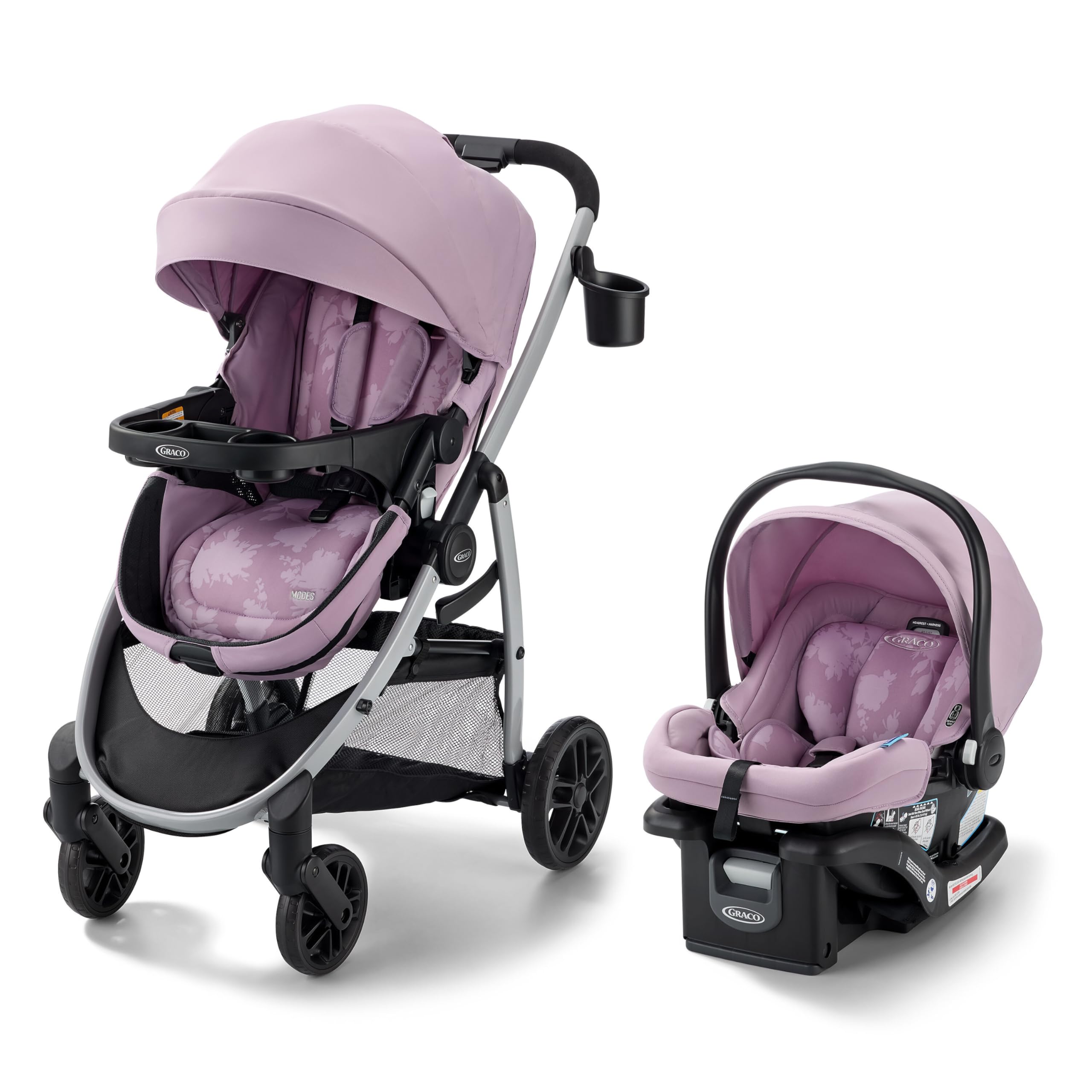 Graco Modes Pramette Travel System, Car Seat and Stroller Combo, Includes SnugRide LX Infant Car Seat and Baby Stroller