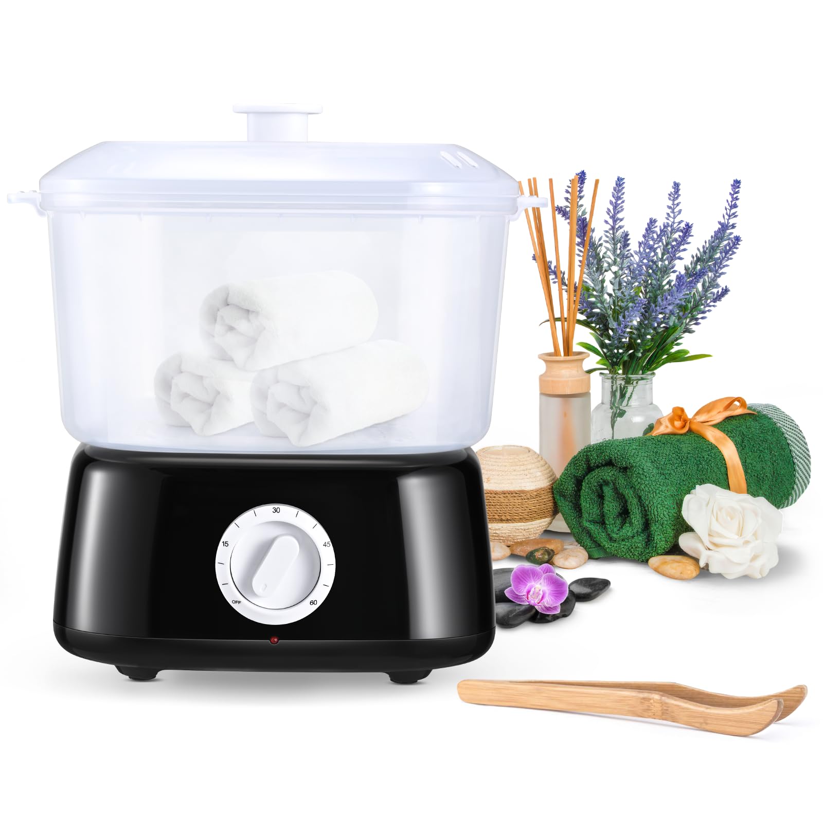 Towel Warmer,Towel Steamer with Towel Clip Hot Towel Warmer Fast Heating to 202 F, Large Capacity Beauty Towel Warmer fo