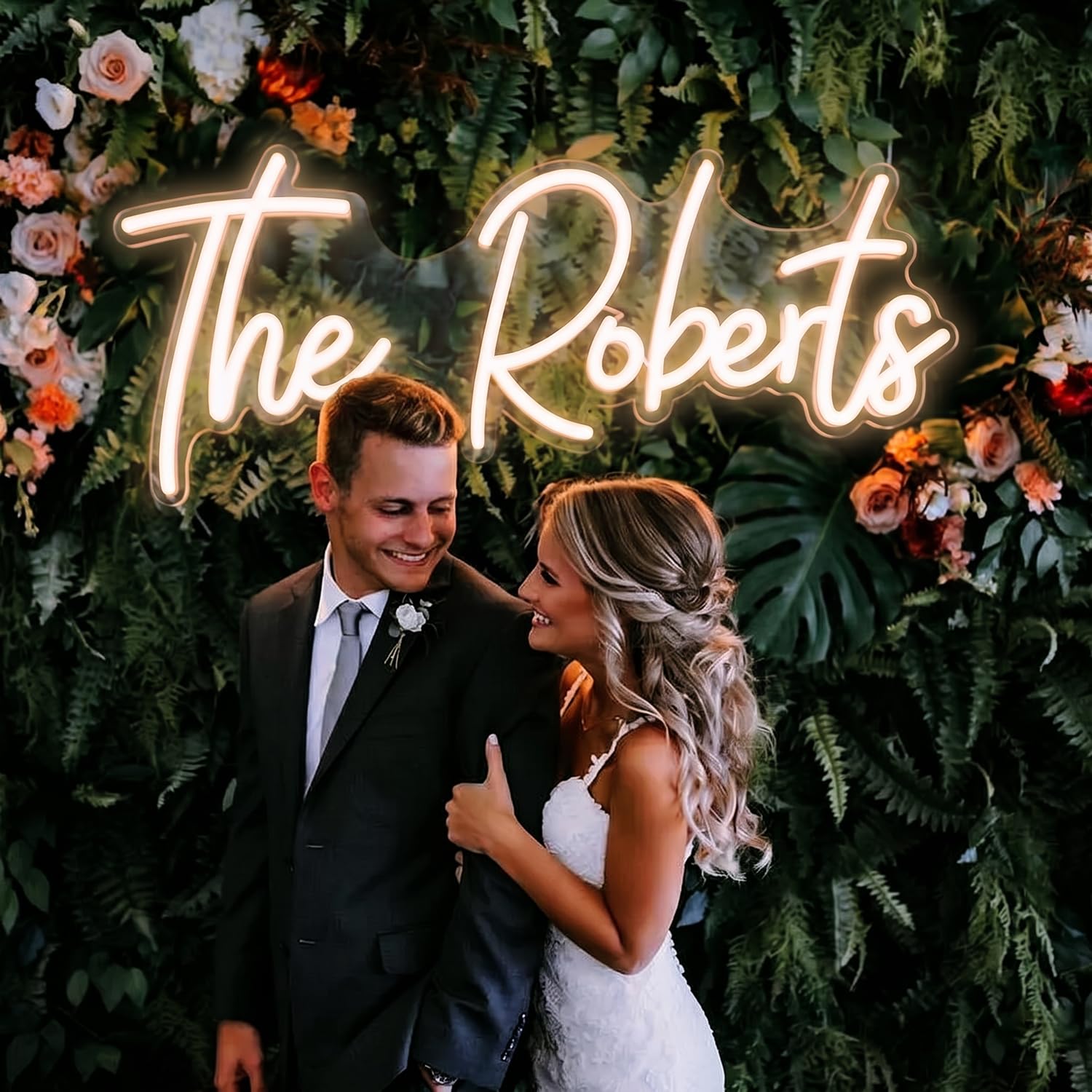 LC Sign Custom Neon Sign, LED Name Signs Customizable for Wedding Events Prom, Personalized Led Neon Light Gifts for Bed