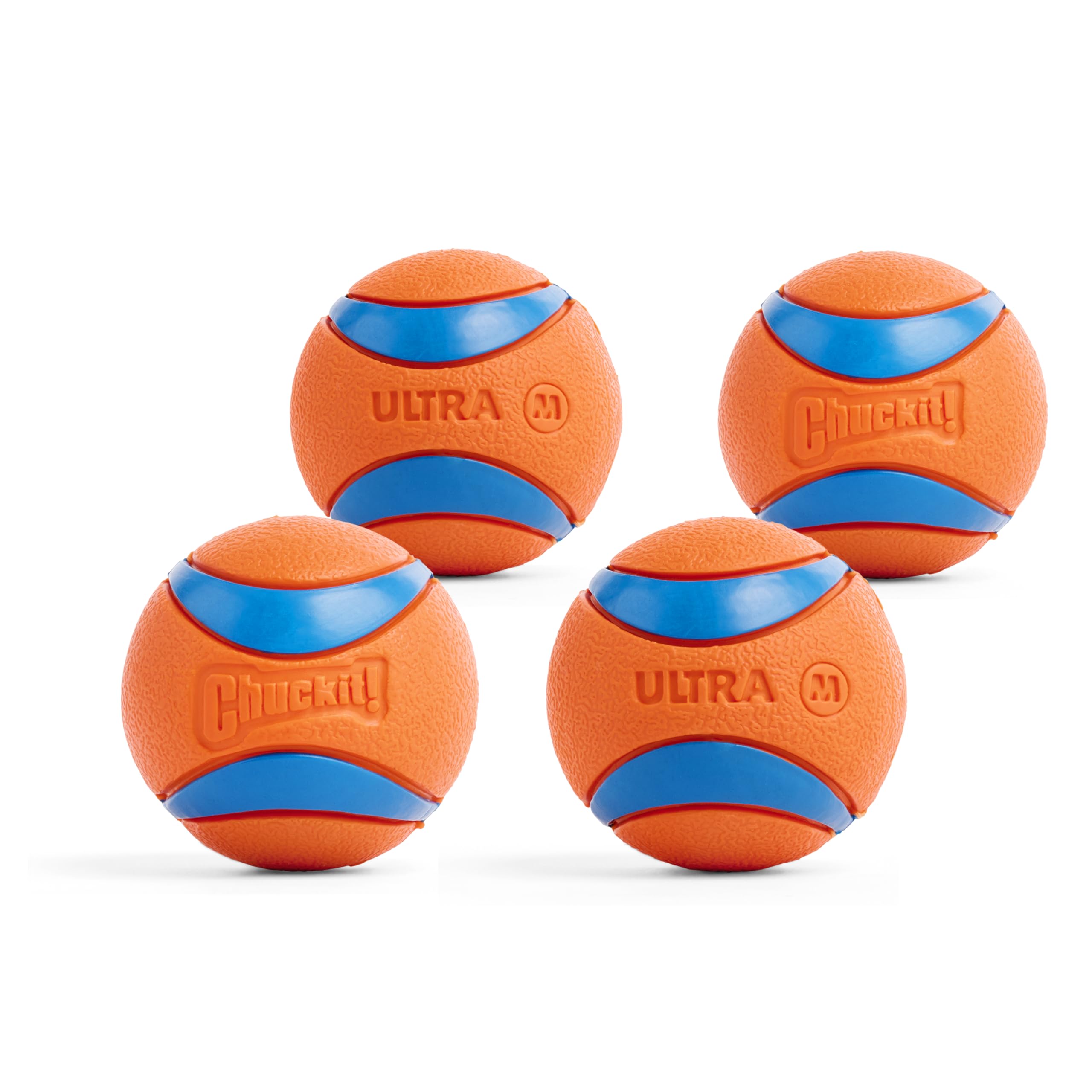 Chuckit! Ultra Ball Dog Toy - Medium Bouncy Fetch Balls For Dogs 20-60 lbs - Made from Durable Rubber - Floating Water P