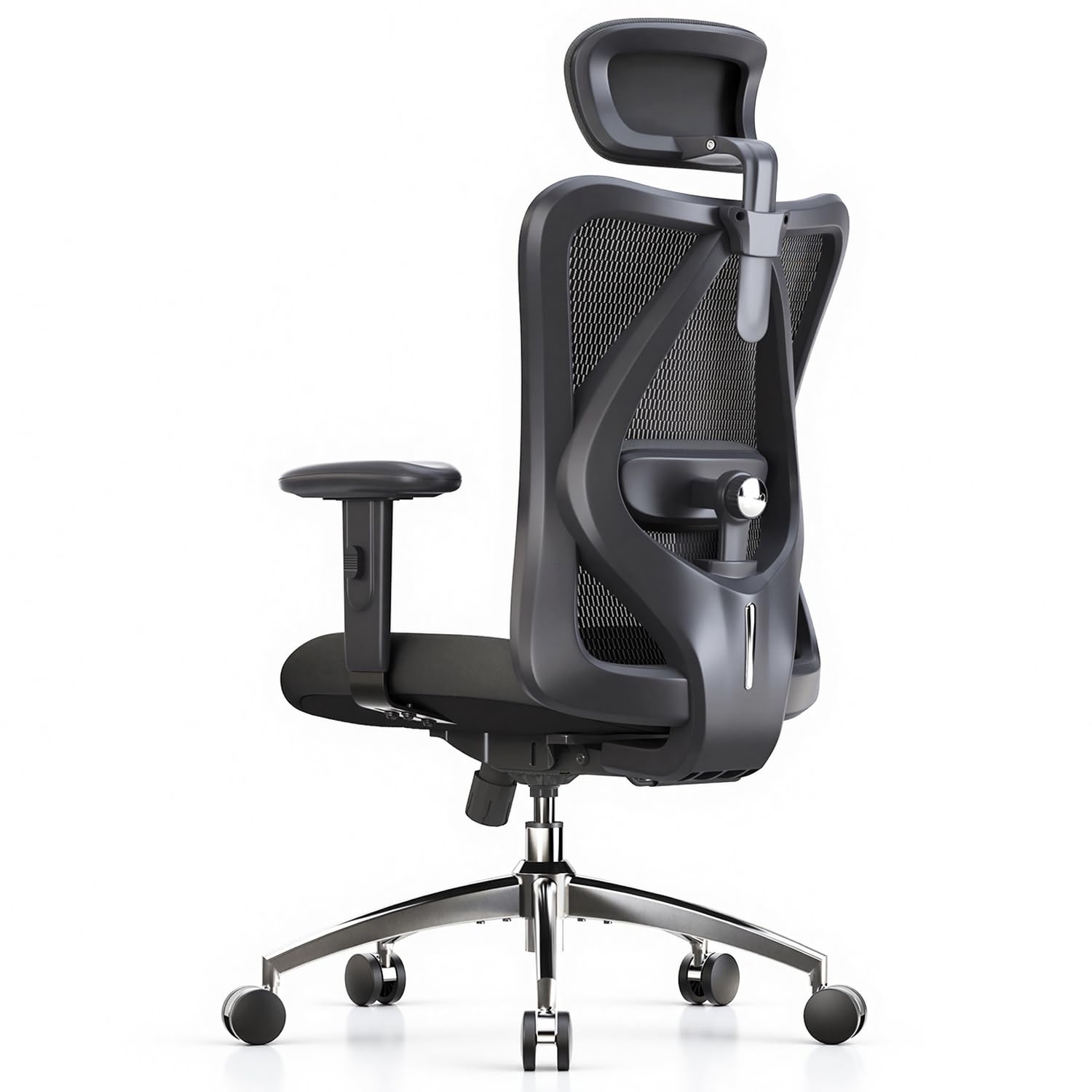 SIHOO M18 Ergonomic Office Chair, High Back Mesh Desk Chair with Adjustable Headrest & Lumbar Support, 330lbs Capacity C