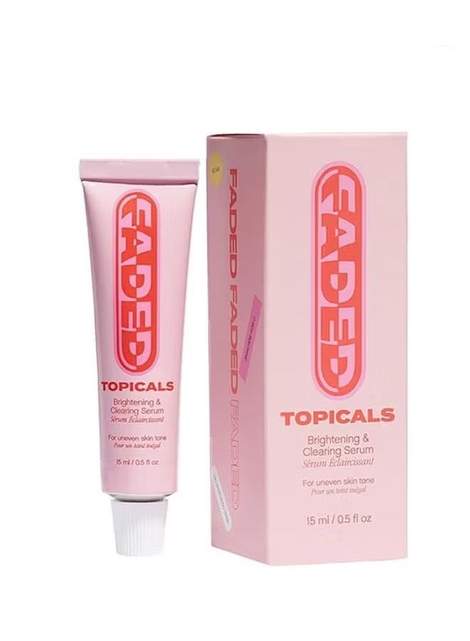 TOPICALS Brightening and Clearing Serum 15ml, Faded Serum for Dark Spots and Discoloration Hyperpigmentation, Postblemis