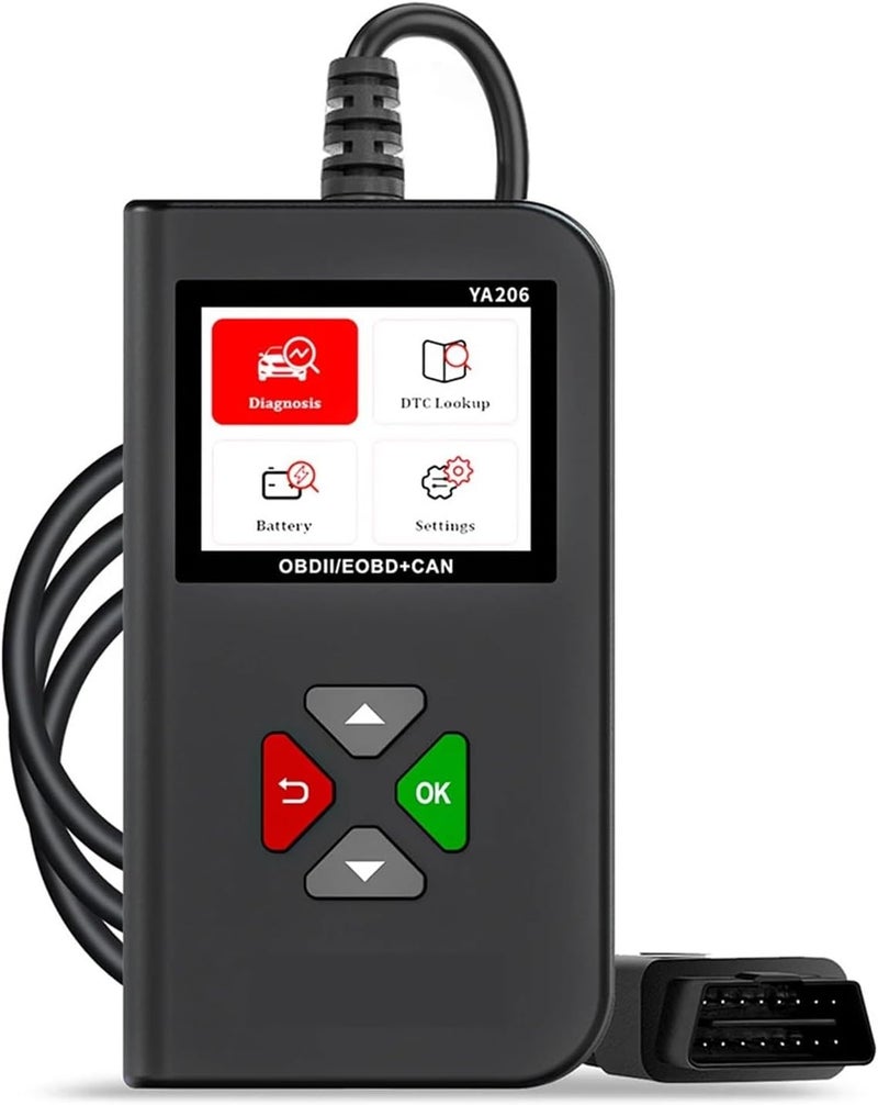 Automotive Inspect Tools OBD2 Car Diagnostic YA206 Car Fault Detect Instrument Battery Tester Multifunctal Code for Batt