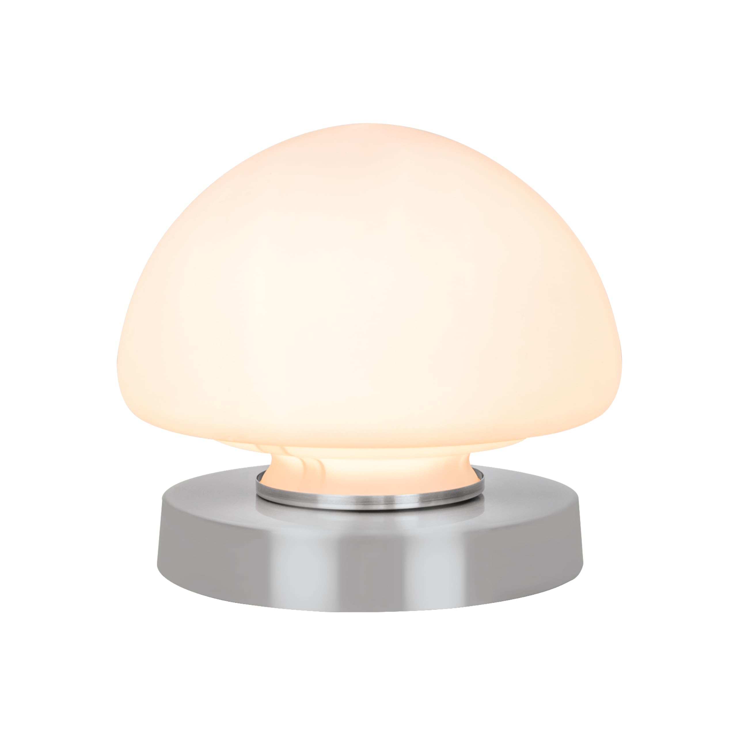 Anika Touch Control Table Lamp / 3 Way Dimmable Settings/Dome Shape with Silver Base/Bedside Light, Living Room, Desk La