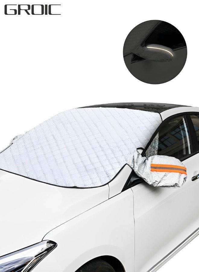 GROIC Car Sun Shade, Car Windscreen Sun Shade UV Front Screen Sunshade Cover,Car Cool Windshield Dust Coverfor Use on Fr