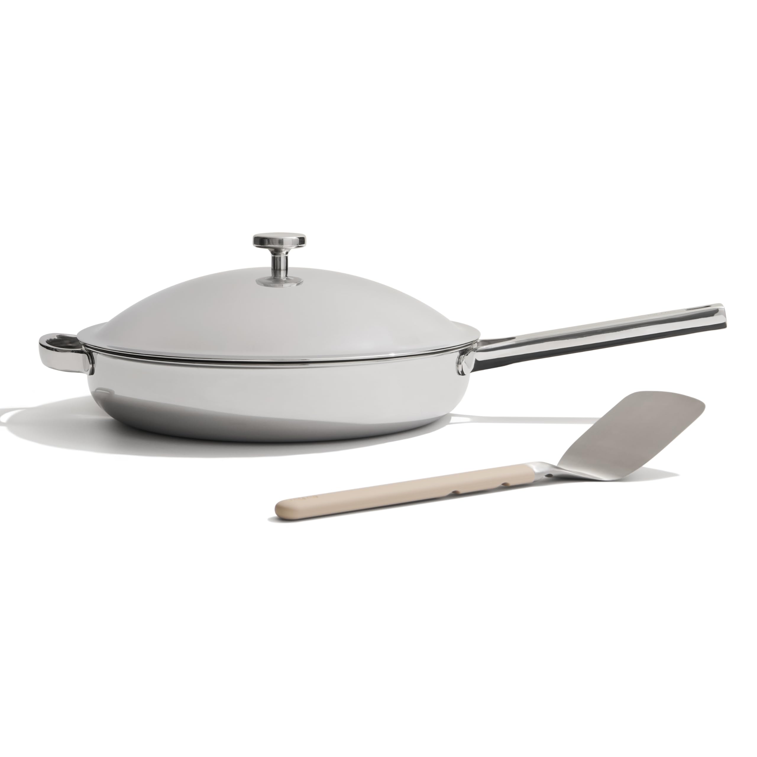 Our Place Titanium Always Pan Pro - 27cm (2.65L) No-Coating Nonstick Skillet | Tri-Ply Titanium & Stainless Steel | Safe
