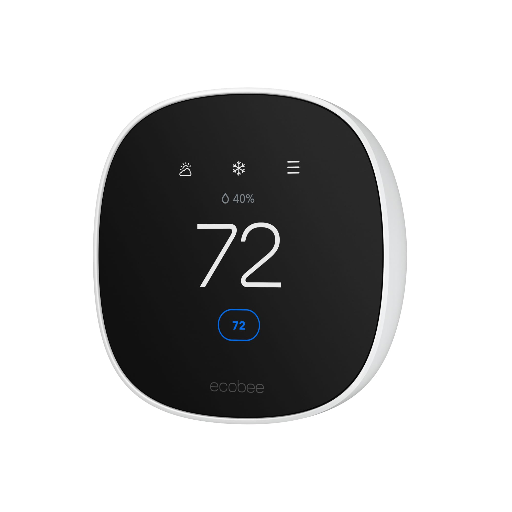 ecobee Smart Thermostat Essential - Energy Star Certified programmable Wi-Fi Thermostat - Works with