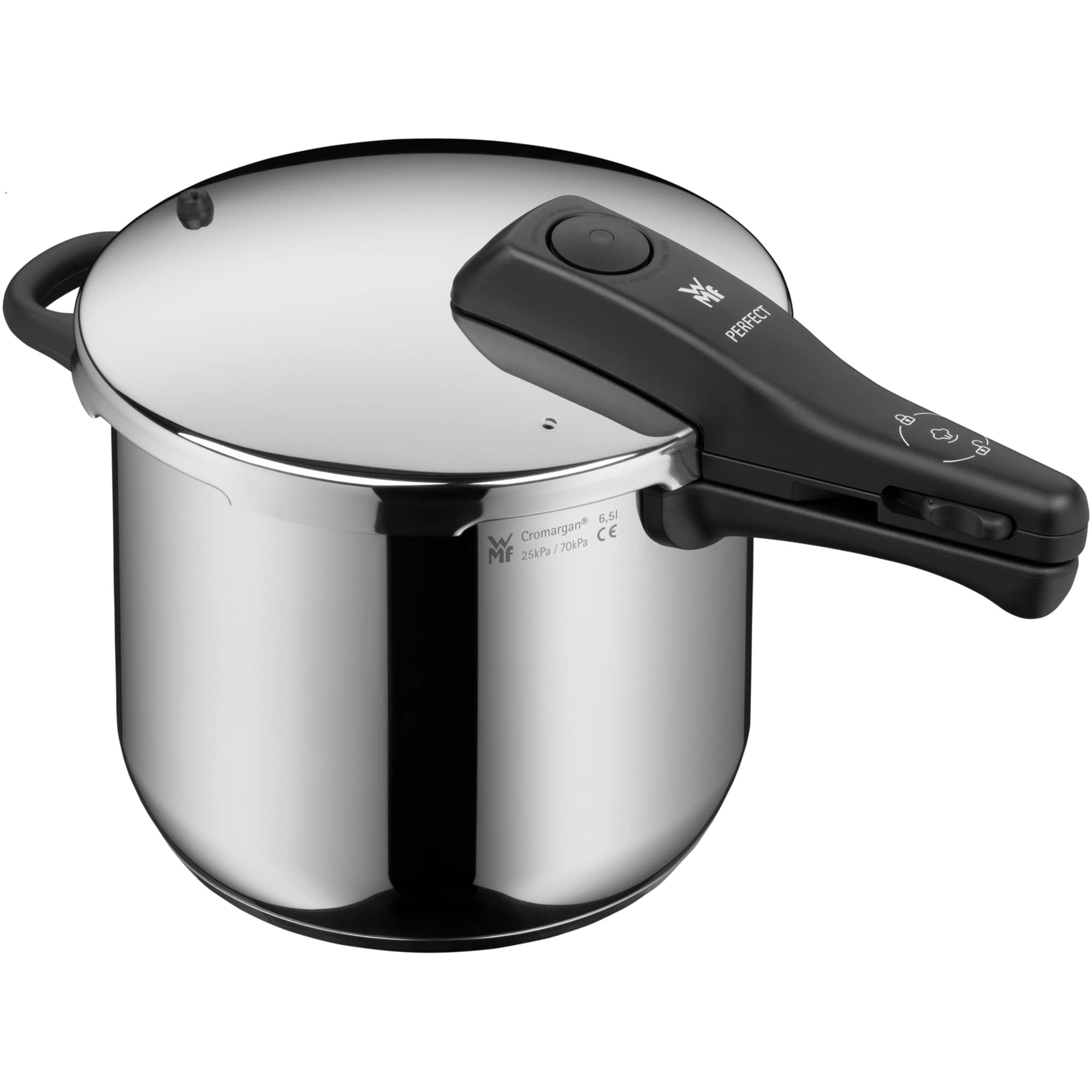 WMF Perfect One Pot Pressure Cooker Induction 6.5 L, Pressure Cooker, Large Cooking Signal, 2 Cooking Levels, Removable