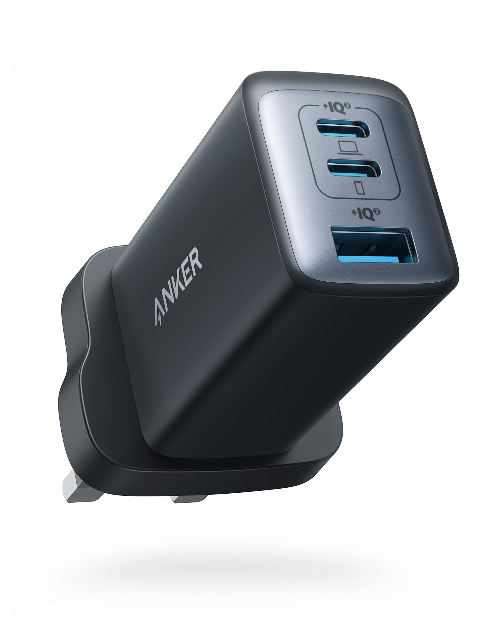 قابس نوع USB C، شاحن قوي 735 (Nano II 65W)، صغير الحجم وسريع، 3 منافذ نوع PPS، يتوافق مع MacBook Pro