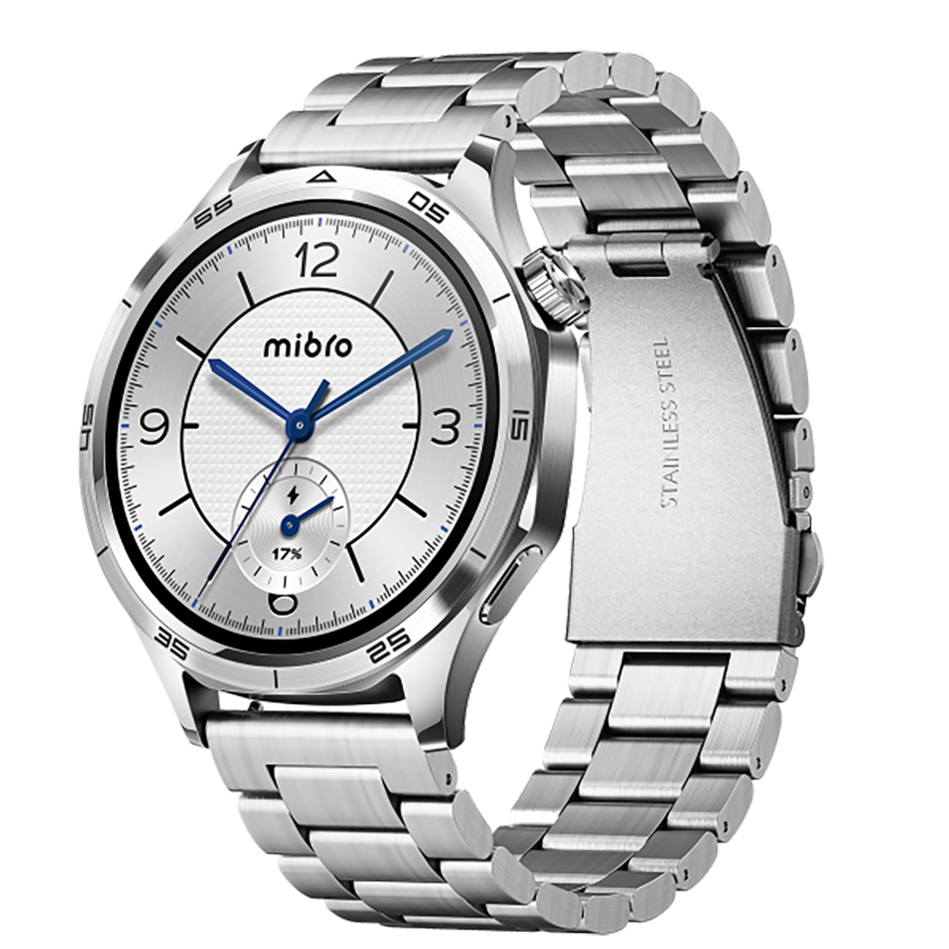 mibroСмарт-часы Mibro Watch GT, AMOLED, 300 мАч, серебристый (XPAW026SL)