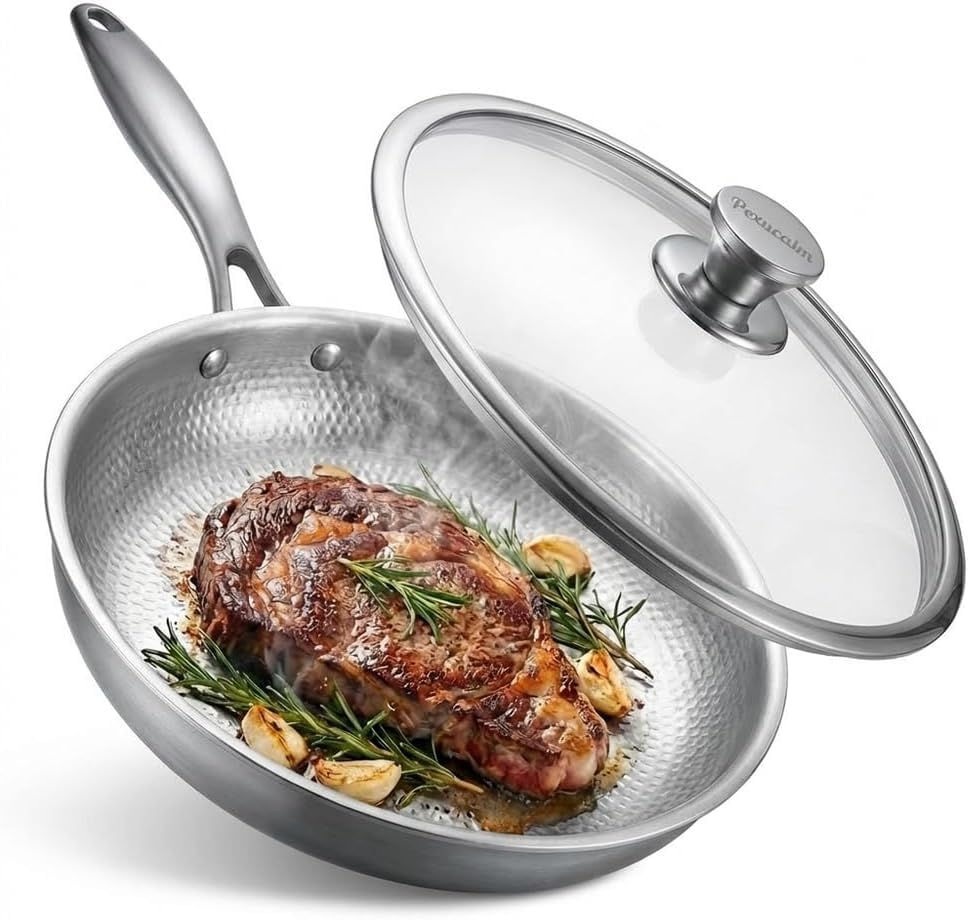 Titanium Frying Pan with Lid, 12