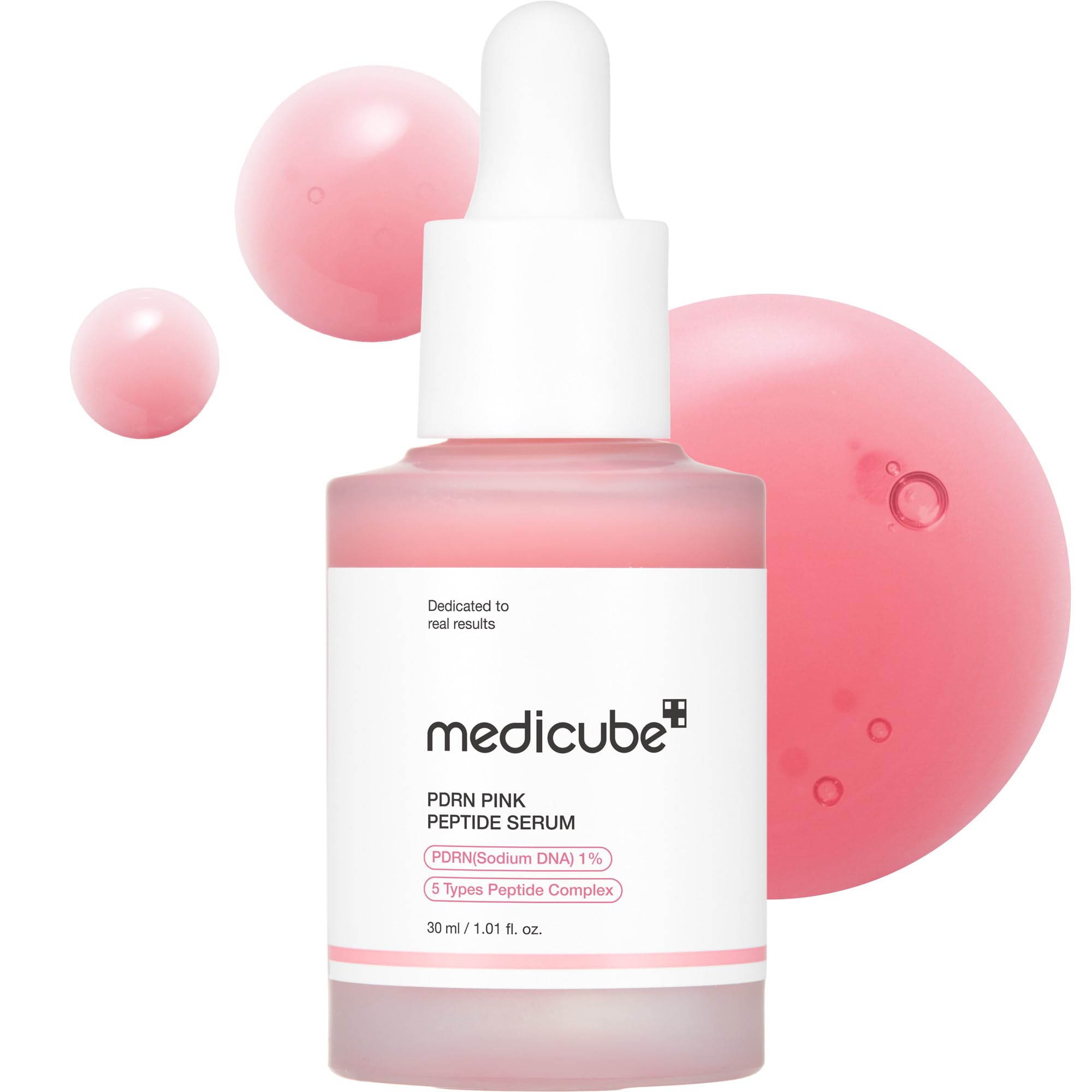 medicube Salmon DNA PDRN Pink Peptide Serum, Pink glow serum, Peptide, Niacinamide, Hydrating & Moisturising & Firming, 