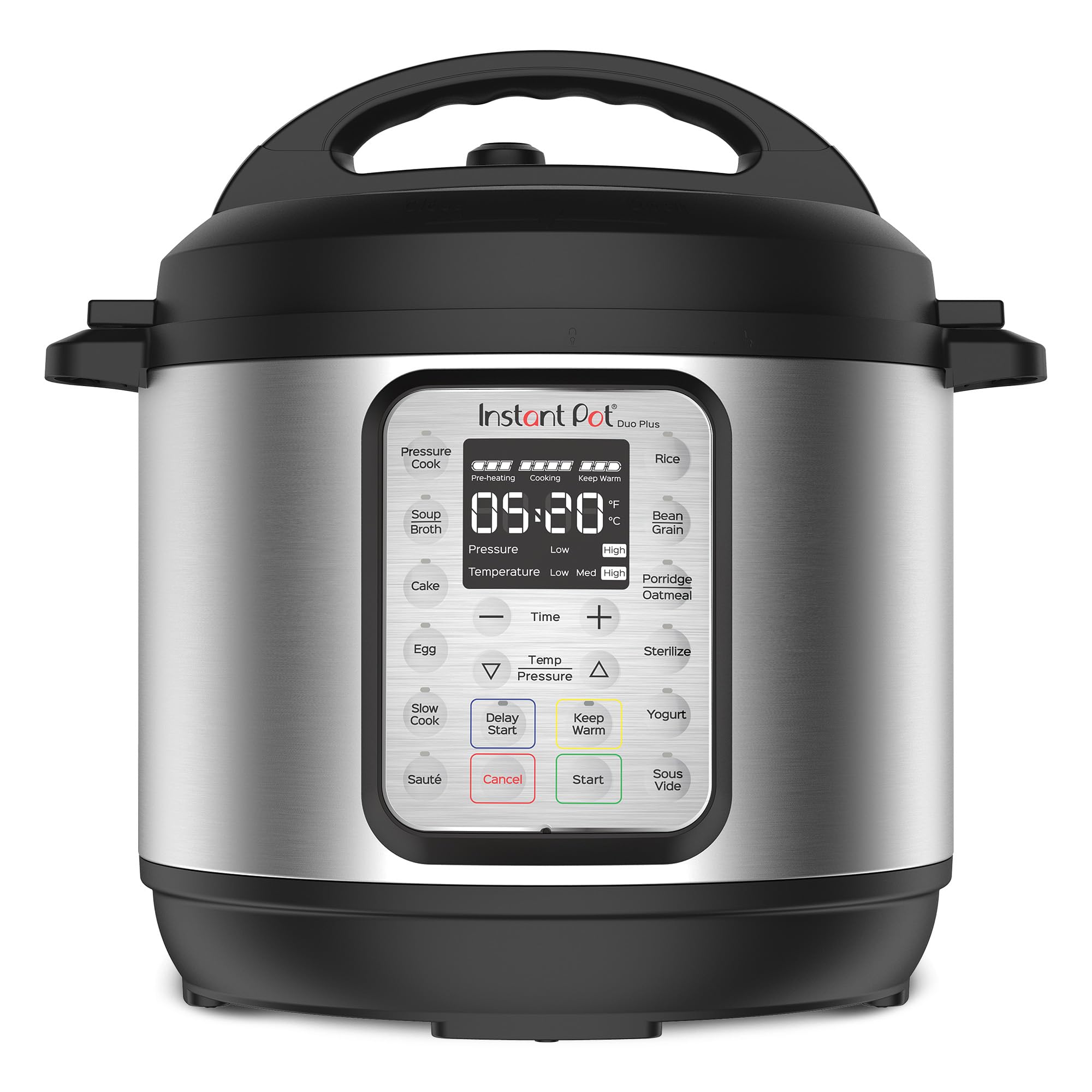 Instant Pot Duo Plus 9-in-1 Multicooker, Pressure Cooker, Slow Cook, Rice Maker, Steamer, Sauté, Yogurt, Warmer & Steril
