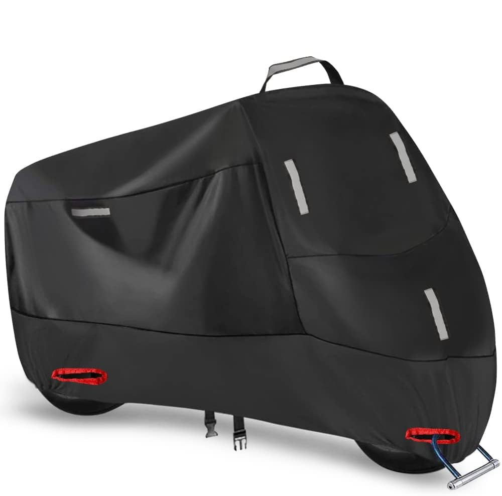 Motorbike Cover Waterproof Outdoor, 300D Oxford Motorcycle Scooter Moped Cover Rain UV Dust Protecti