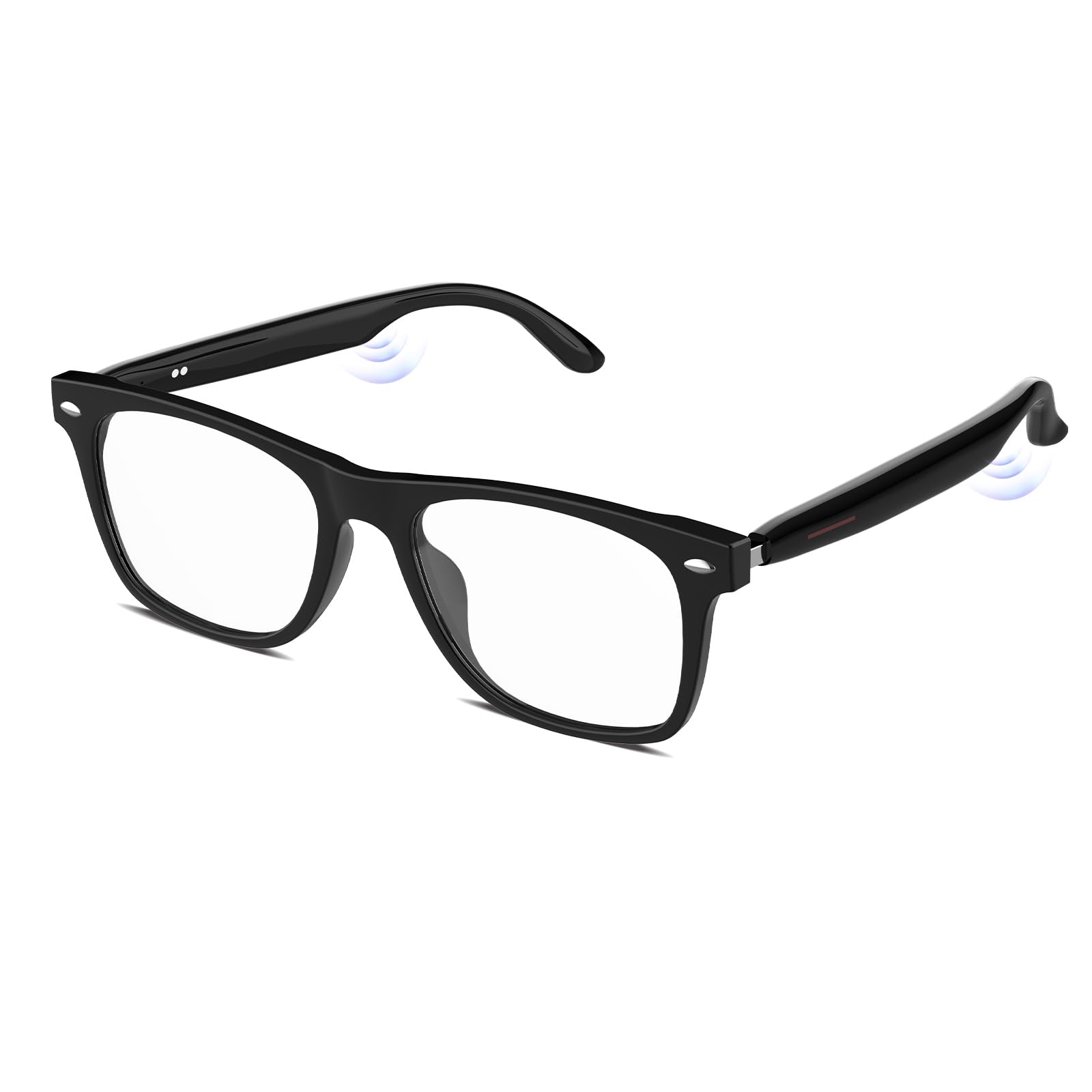 Bluetooth Audio Smart Glasses for Men and Women, Blue Light, Blocking Bluetooth Glasses with Open Ear Speaker, Voice Con
