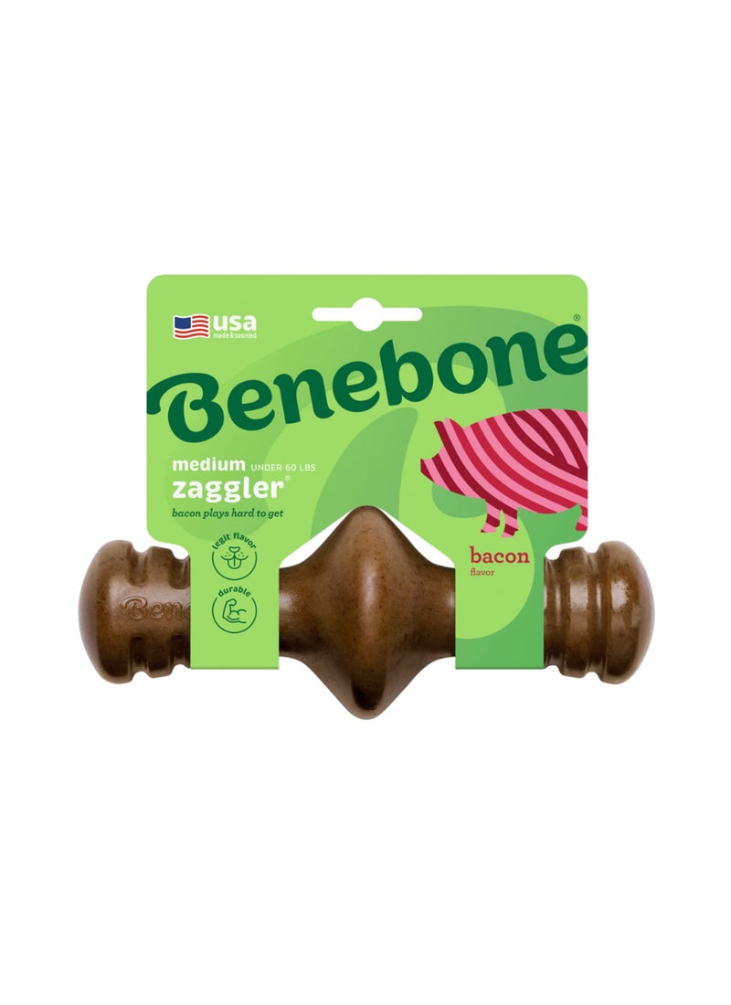 Benebone Zaggler Dog Chew Toy Bacon