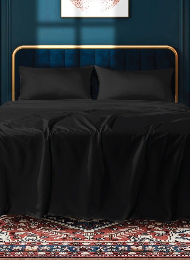 Siesta Zen Microfiber Flat Sheet, Ultra Soft & Breathable Bed Sheet, Lightweight, Wrinkle-Resistant & Durable Bedding, H