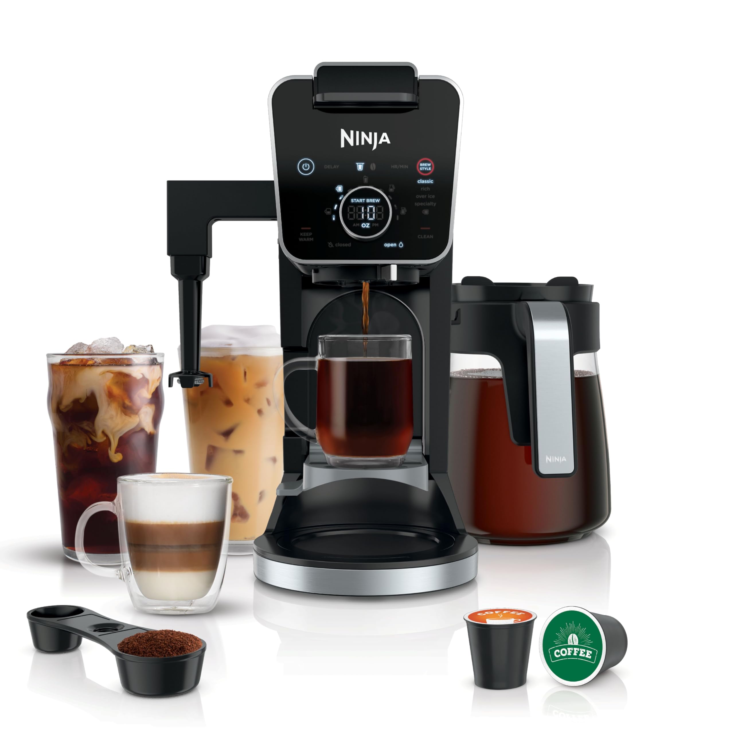 Ninja Specialty Drip Coffee Maker | DualBrew™ Pro Specialty Coffee Machine w/ Frother, Paper Filter 