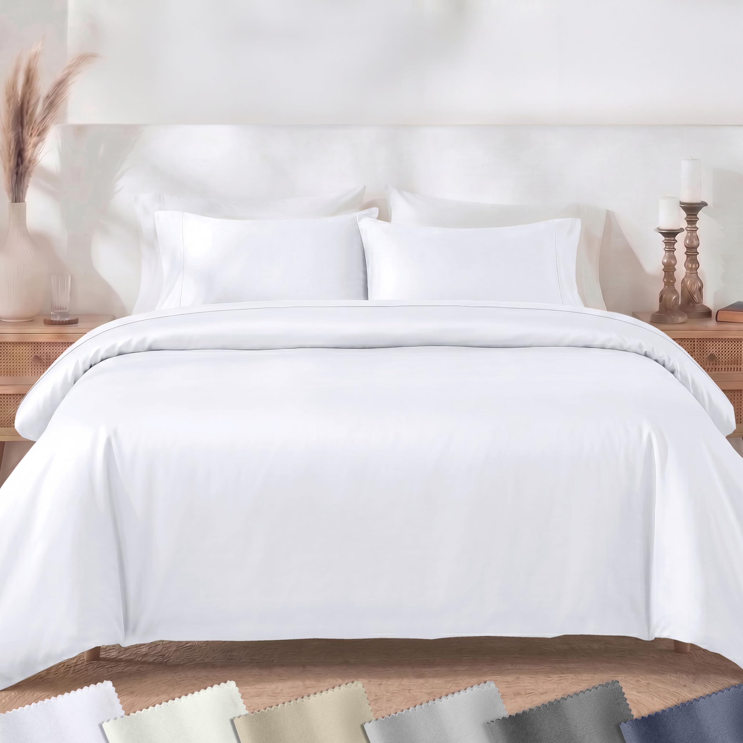 California Design Den 3 Pc Full/Queen Duvet Cover Set - Winner Good Housekeeping Best Bedding Awards