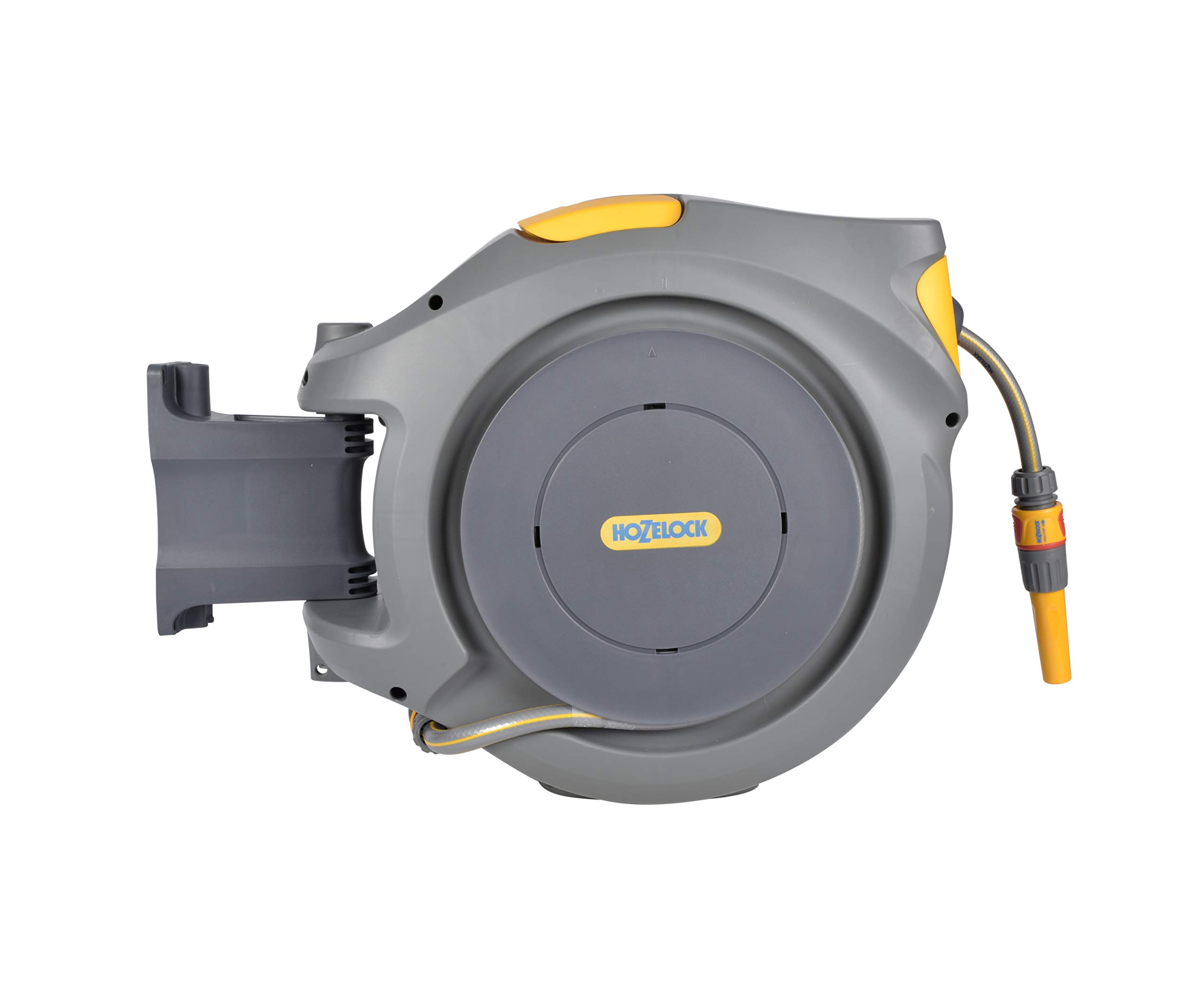 HOZELOCK - Auto Reel 30m wall-mounted hose reel : Easy to Install, Lock, Auto-rewind, Ready-to-use R
