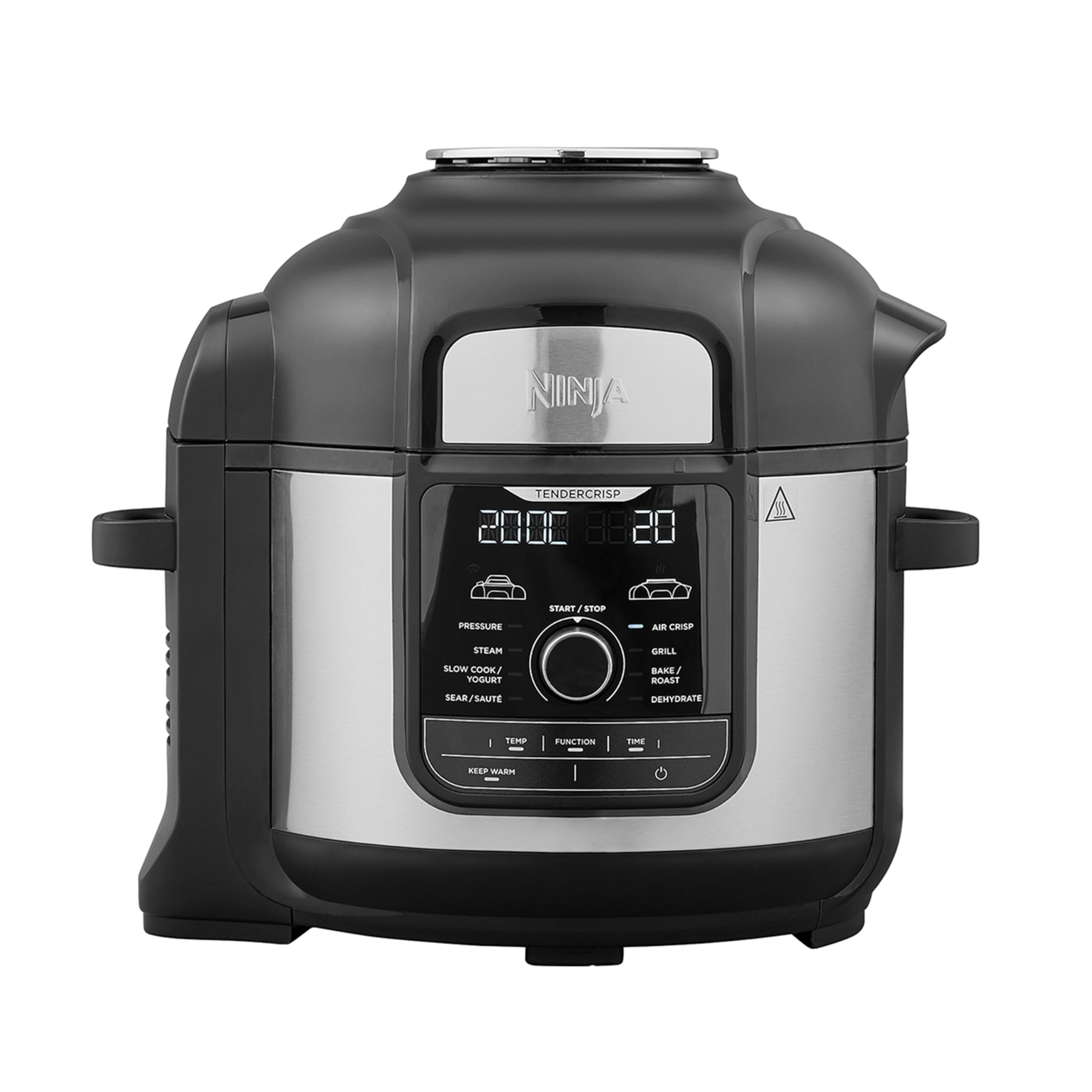 Ninja Foodi MAX Multi Cooker, 7.5L with 9 Cooking Functions, Pressure Cook, Air Fry, Slow Cook, Grill and more, Brushed